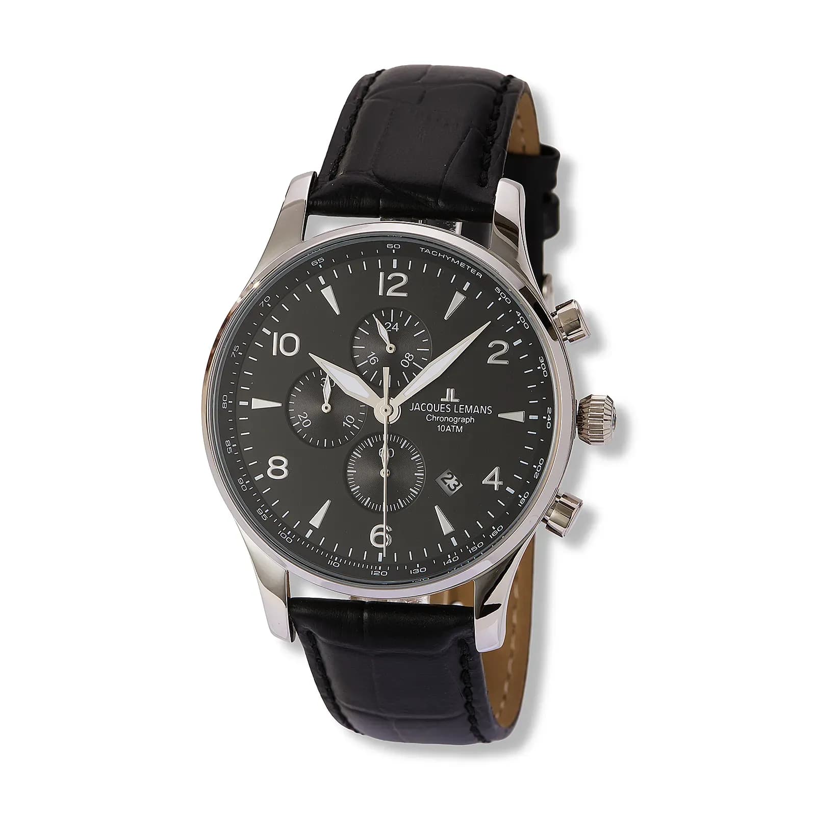 Jacques Lemans London herr, svart 44 mm - 1-1844ZA