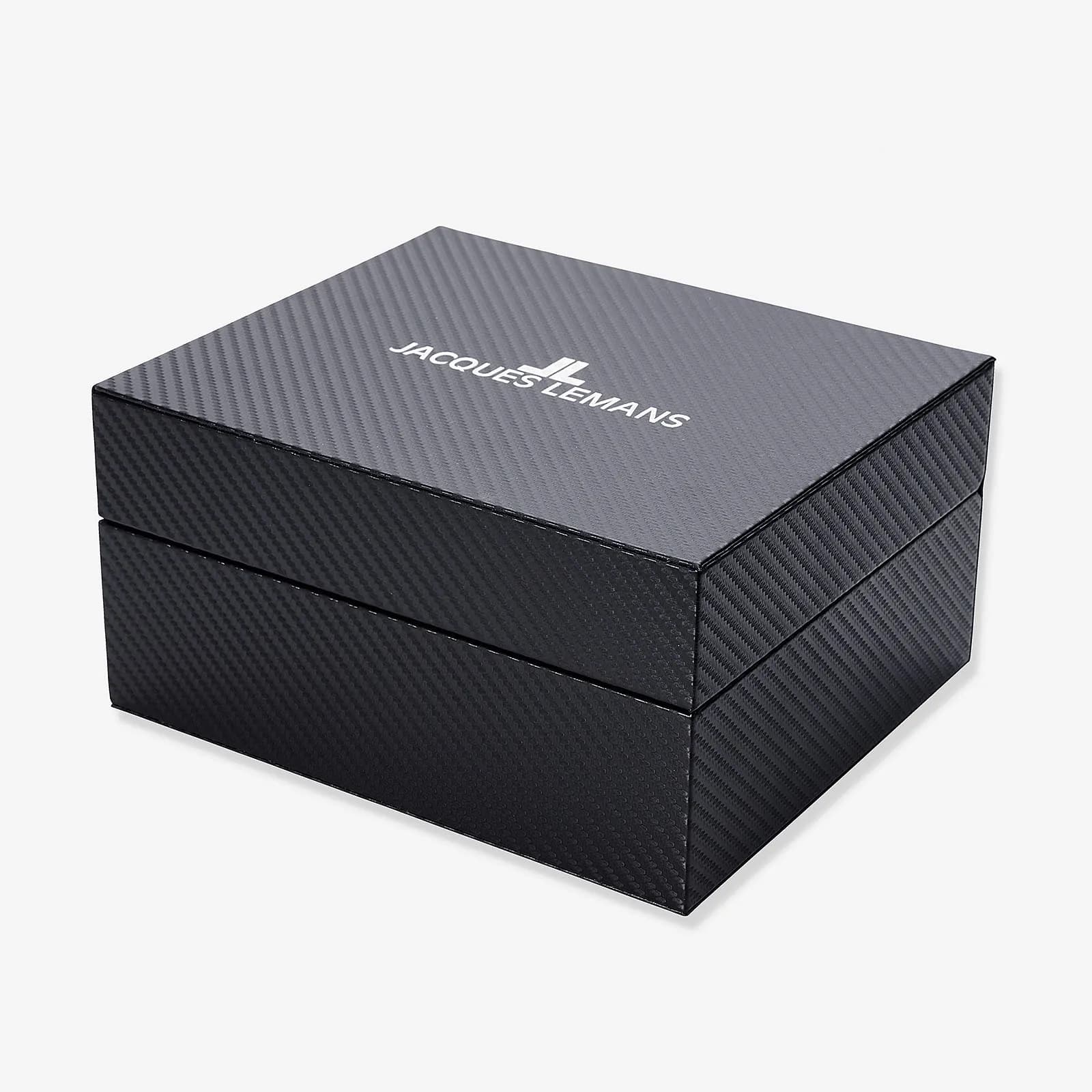 Jacques Lemans Liverpool herr vit/stål, mesh-länk - 1-1876K 5