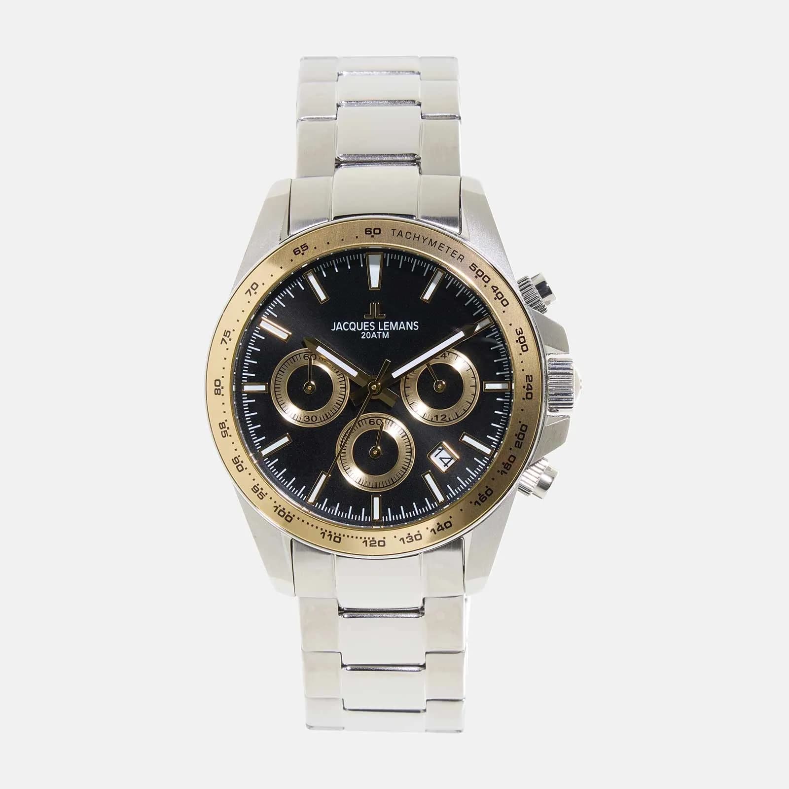 Jacques Lemans Liverpool - klockset herr, bicolor/svart, 41 mm 2