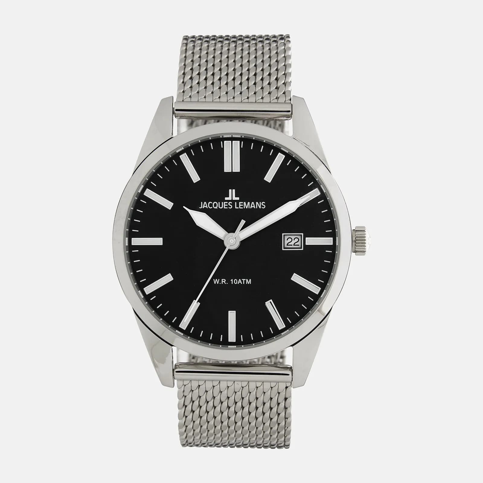 Jacques Lemans Sport - herrklocka, stål/svart, 40mm
