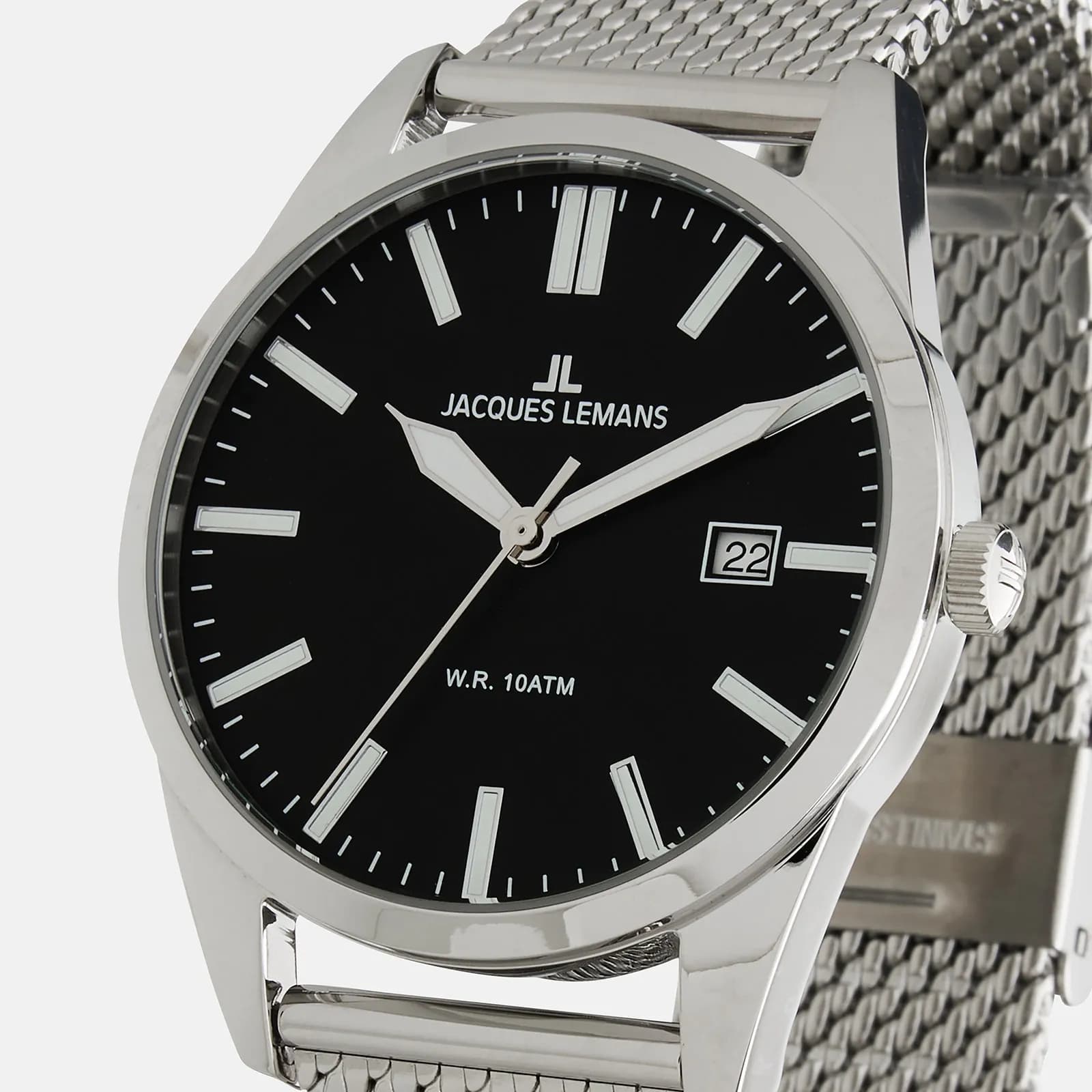 Jacques Lemans Sport - herrklocka, stål/svart, 40mm 2