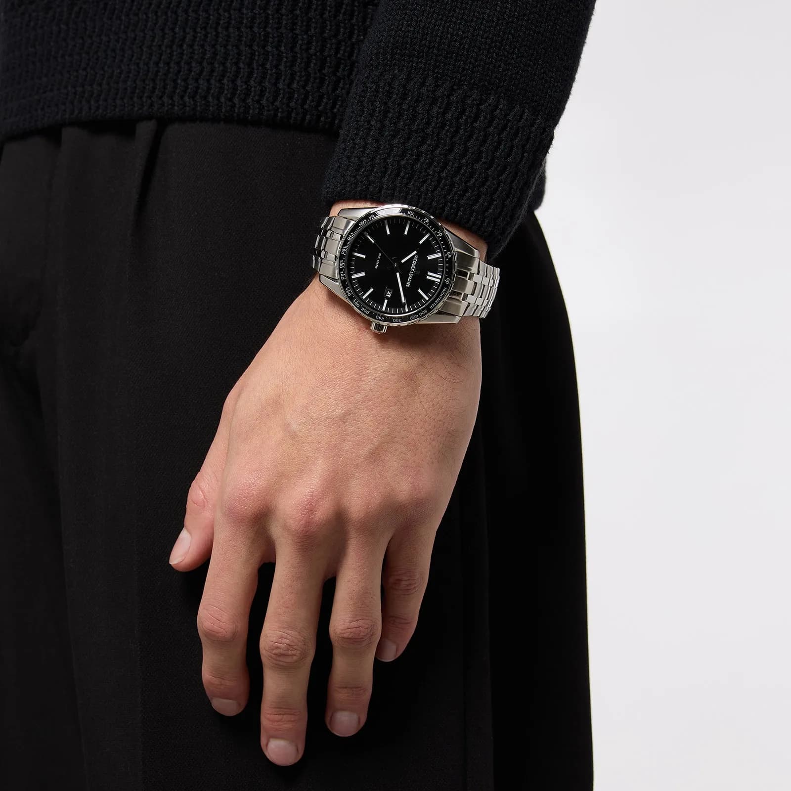 Jacques Lemans Liverpool - herrklocka, stål/svart, 44mm 4