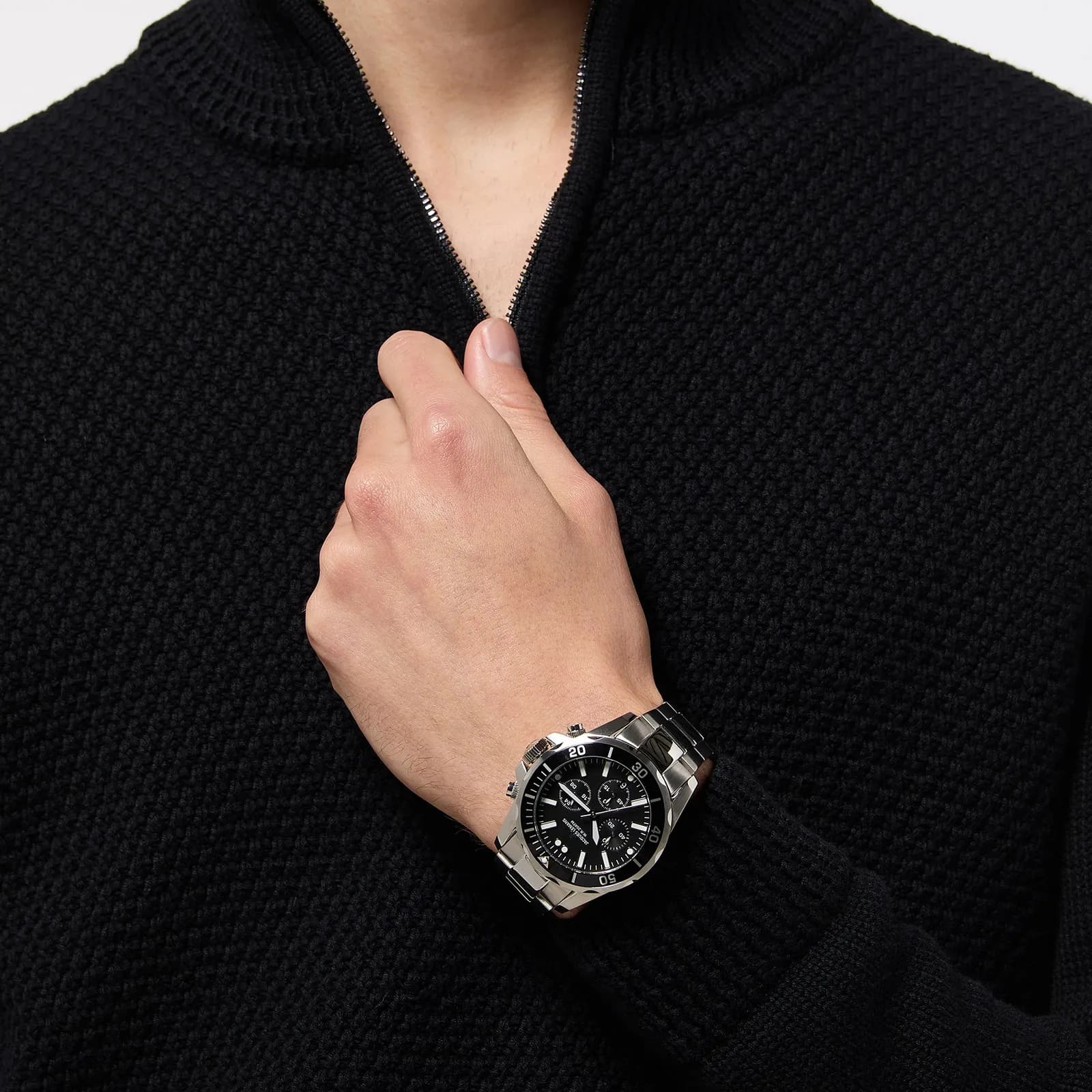 Jacques Lemans Liverpool - kronograf, stål/svart, 44mm 4