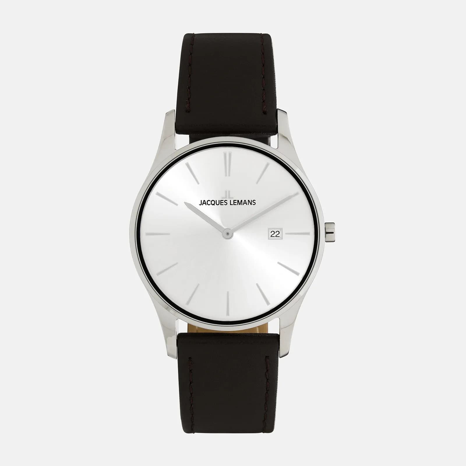 Jacques Lemans London - herrklocka stål/ljus, 38mm