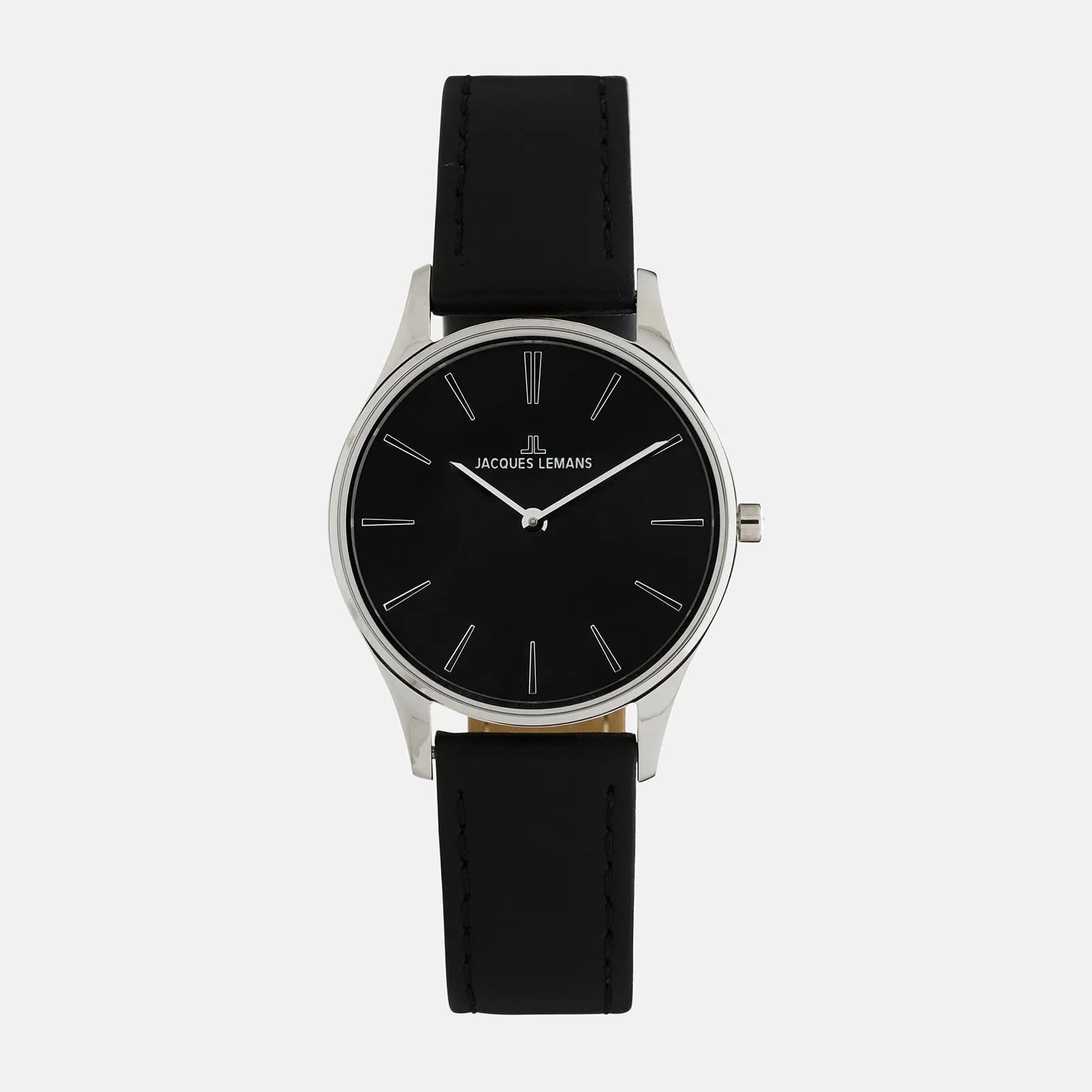 Jacques Lemans London- damklocka, stål/svart, 30mm