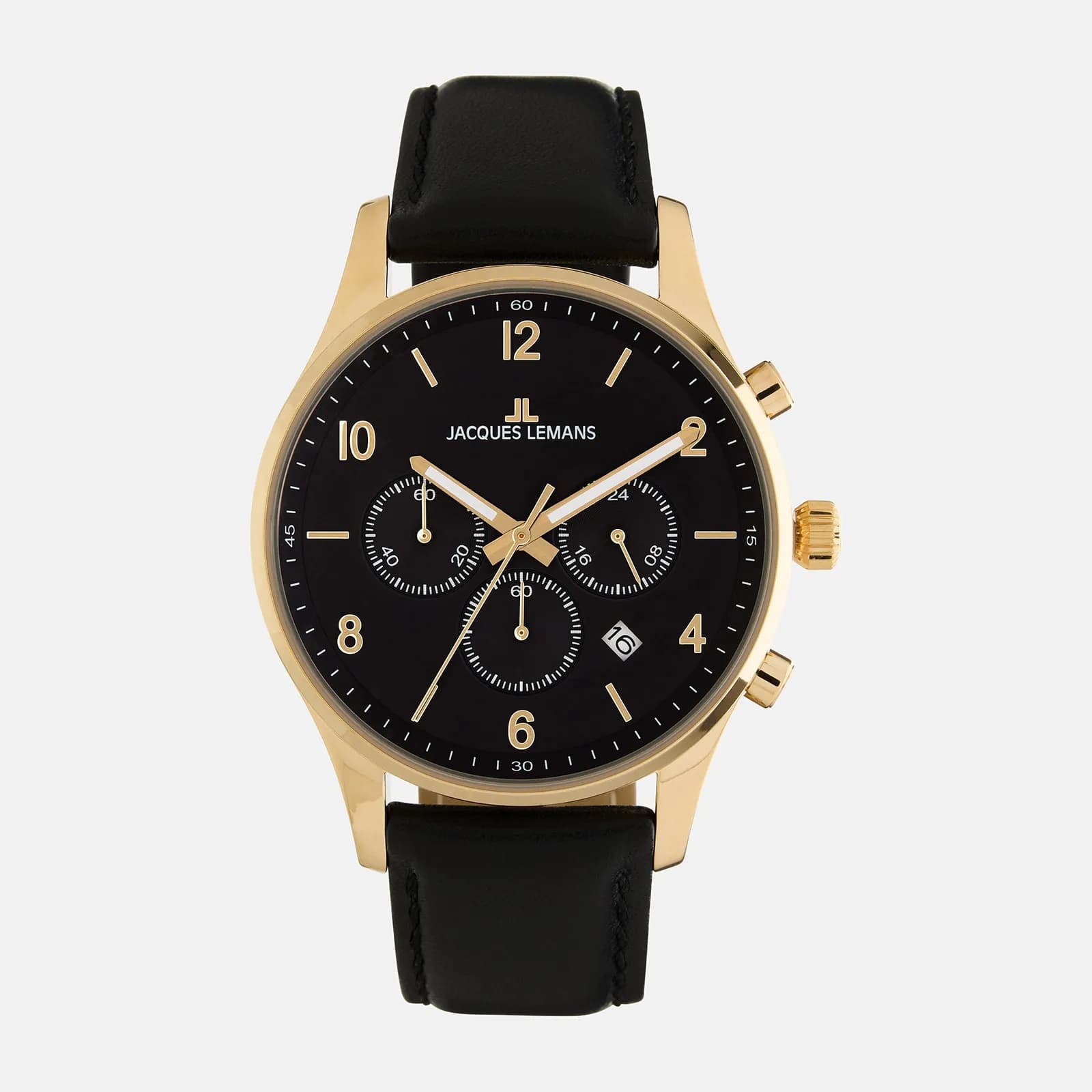 Jacques Lemans London - herrklocka, svart/guldton, 42mm 1