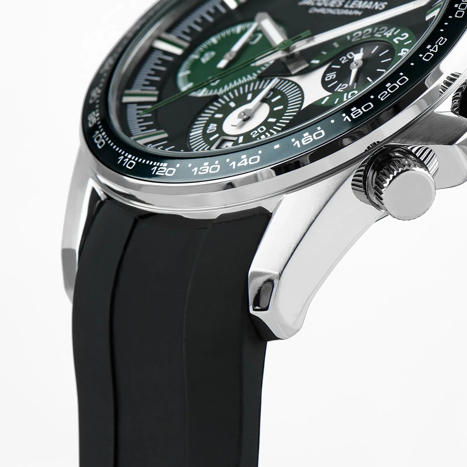 Jacques Lemans Liverpool herr svart/stål, silikonband - 1-2127C 3