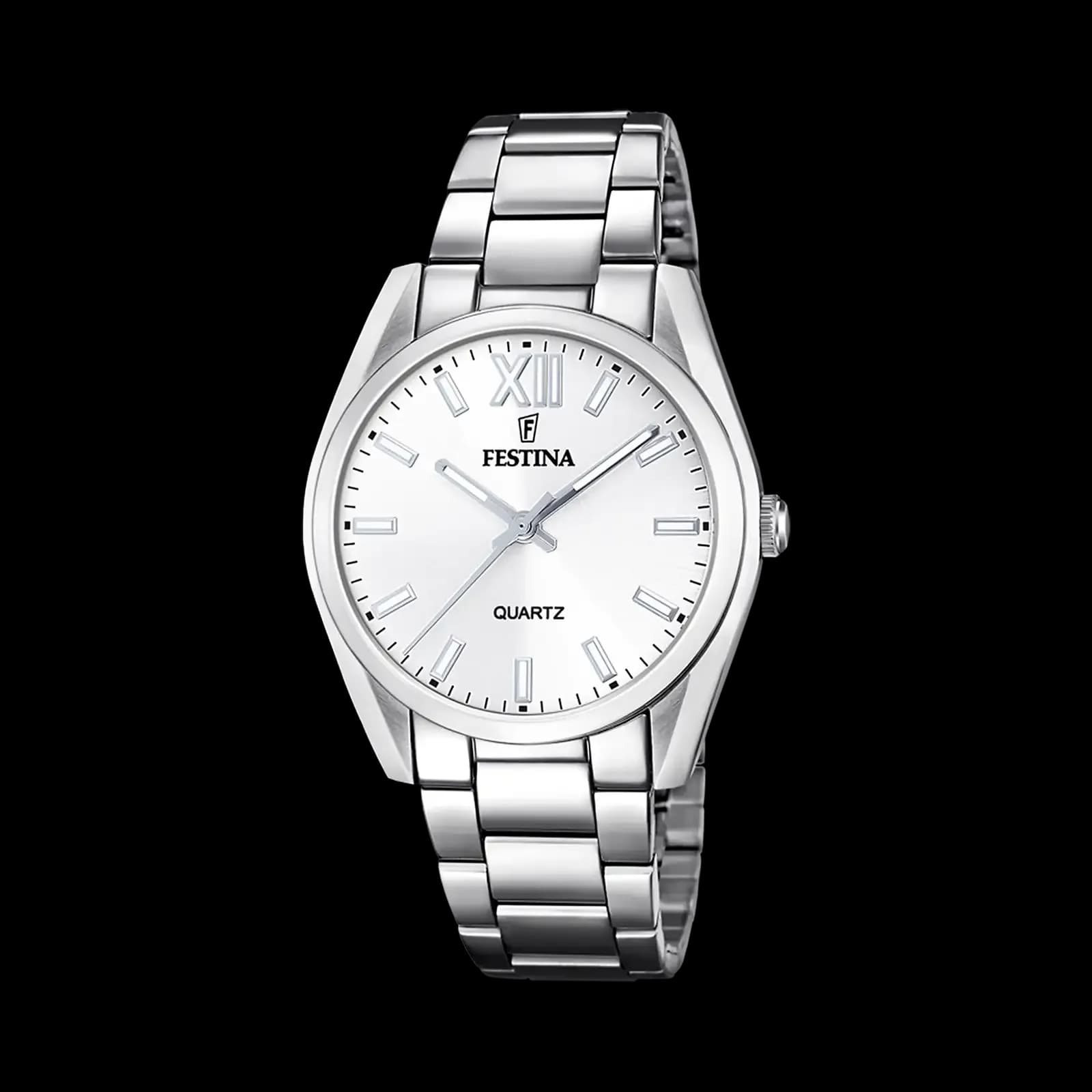 Festina Boyfriend damklocka vit/stål, metallband - F20622/1