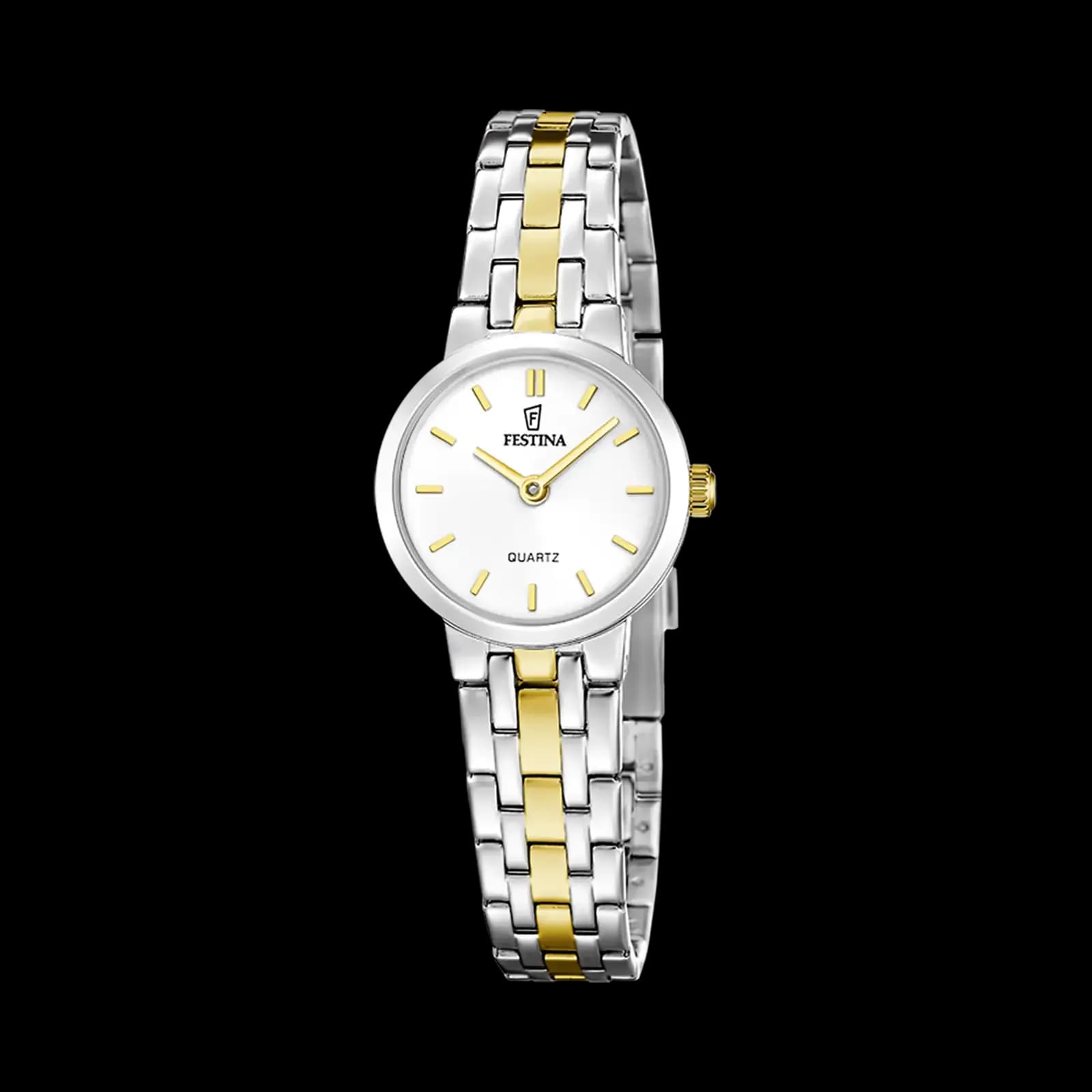 Festina Mademoiselle damklocka vit/bicolor, metallband - F20747/1