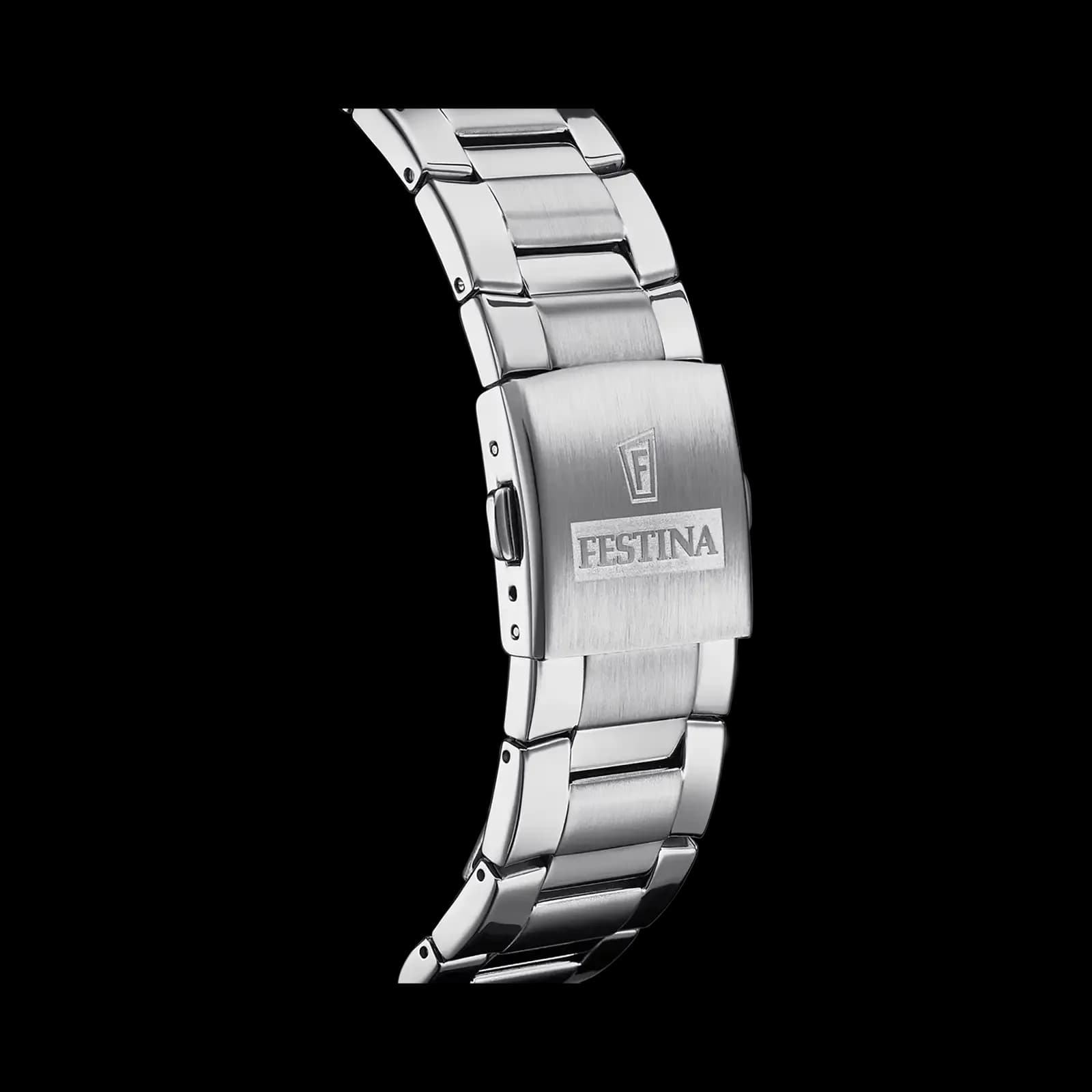 Festina Chrono Sport herrklocka silver/stål, metallband - F20463/1 2