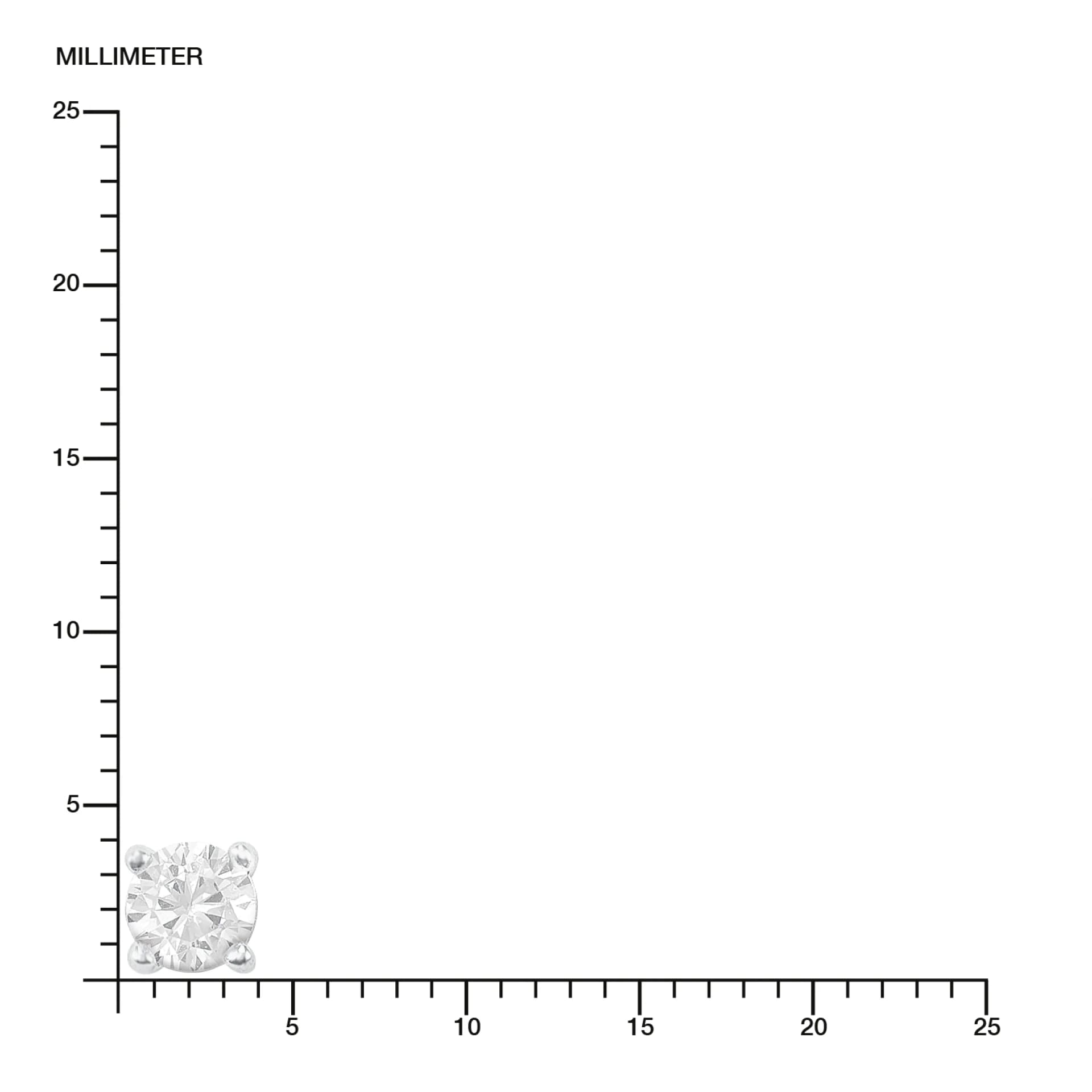 Silverörhängen - 3 mm 3