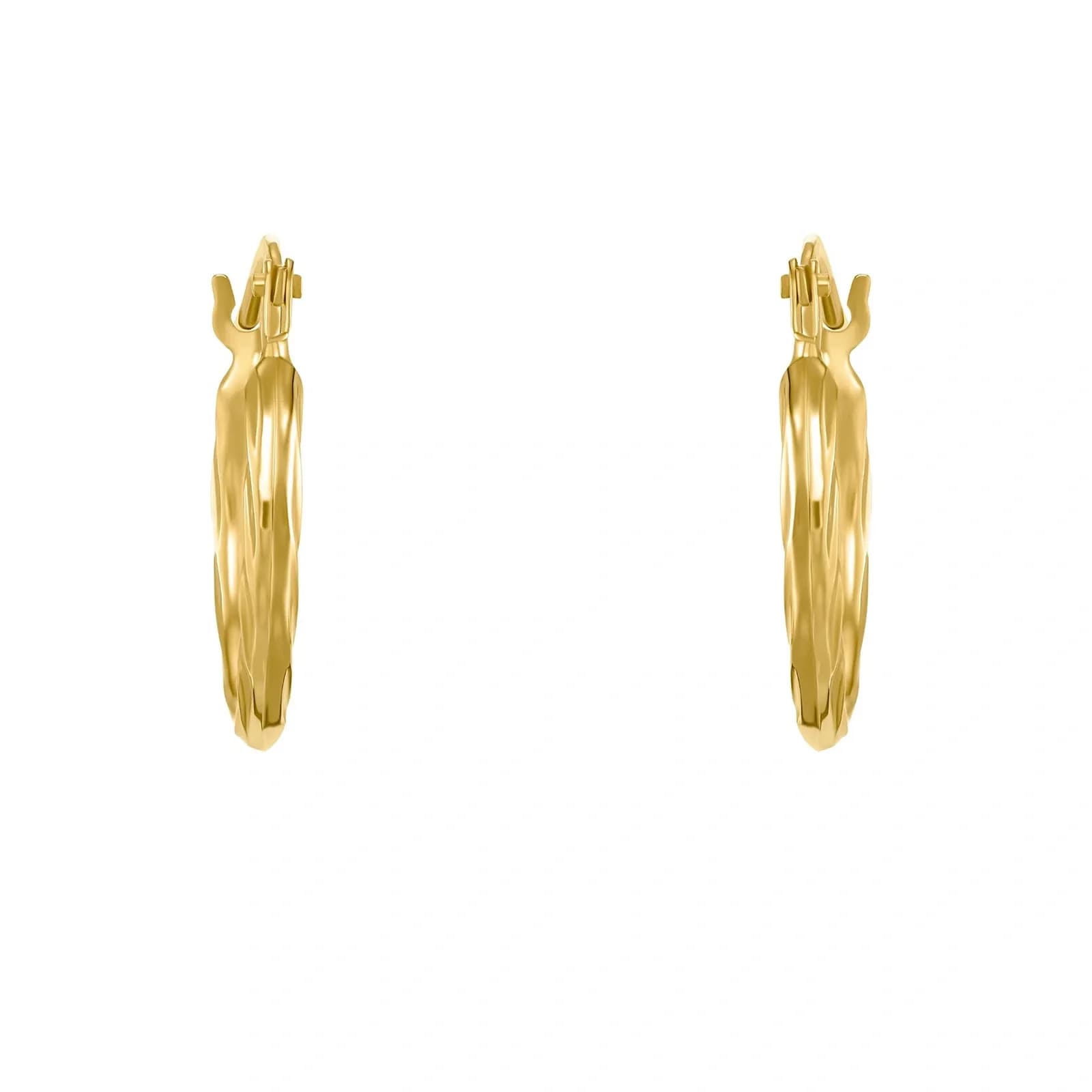 Örhängen 9k guld - hoops 16 mm 3