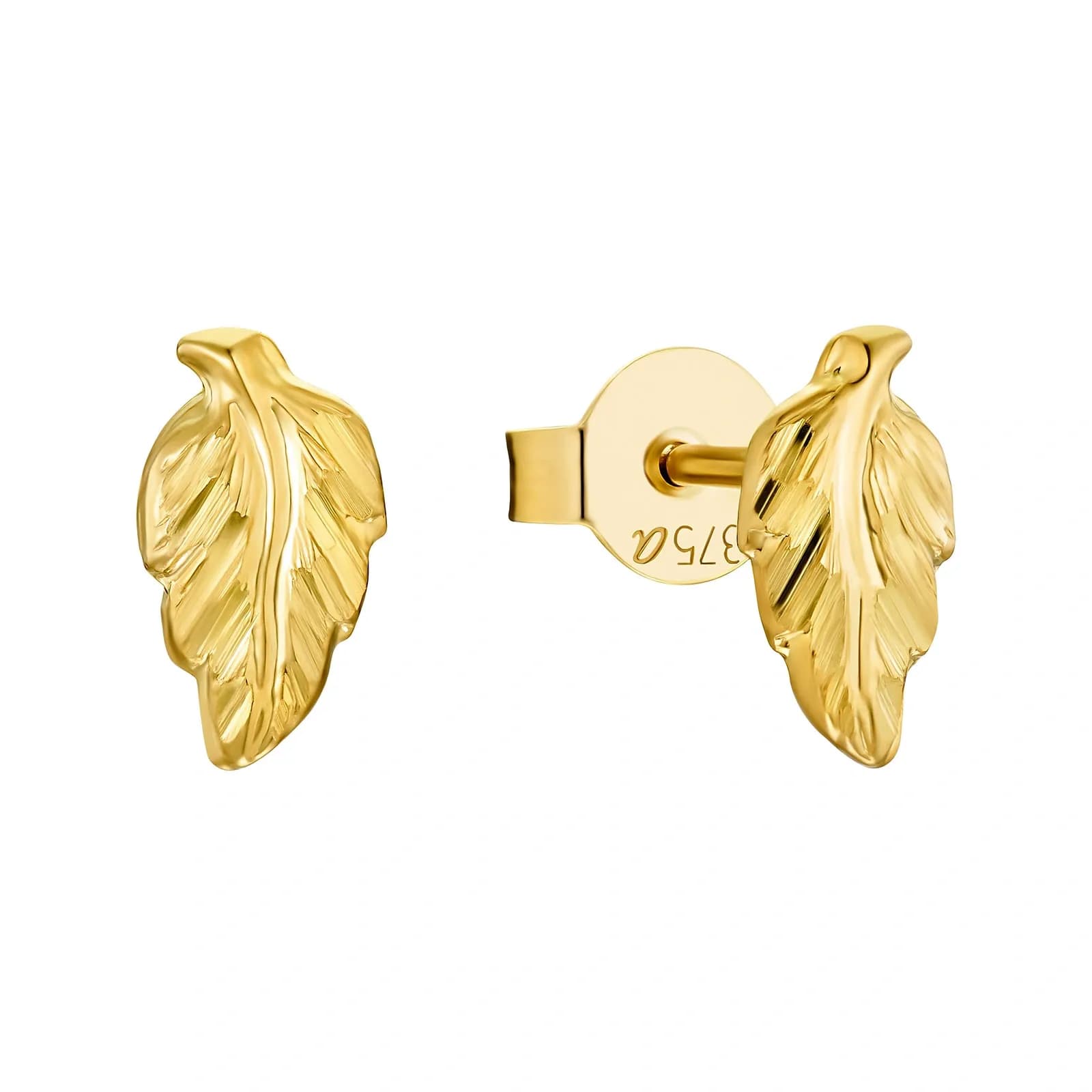Örhängen 9k guld - Studs 8 mm 2