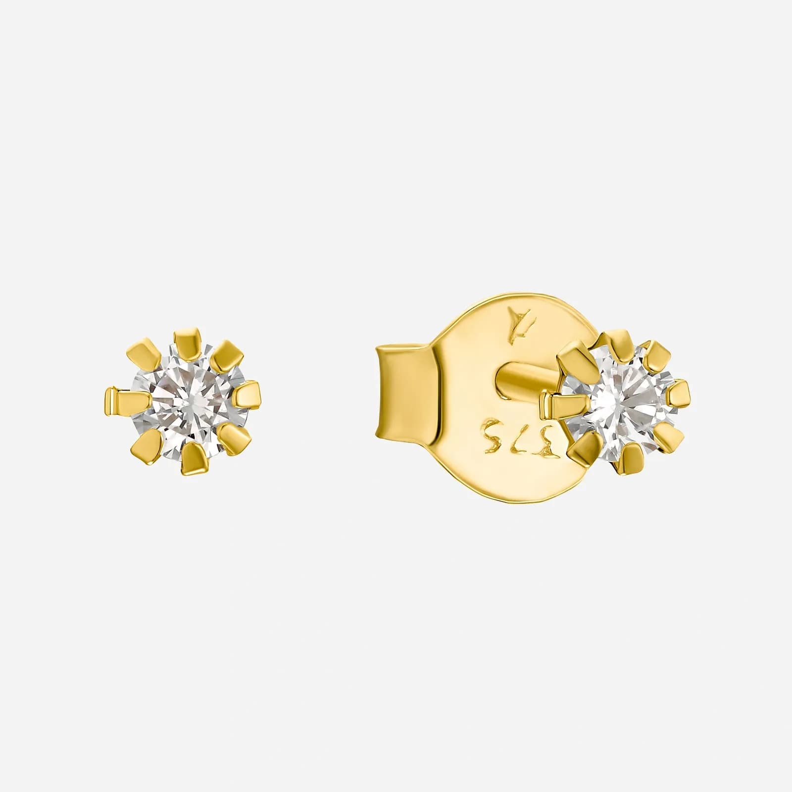 Örhängen 9k guld - Studs 3 mm