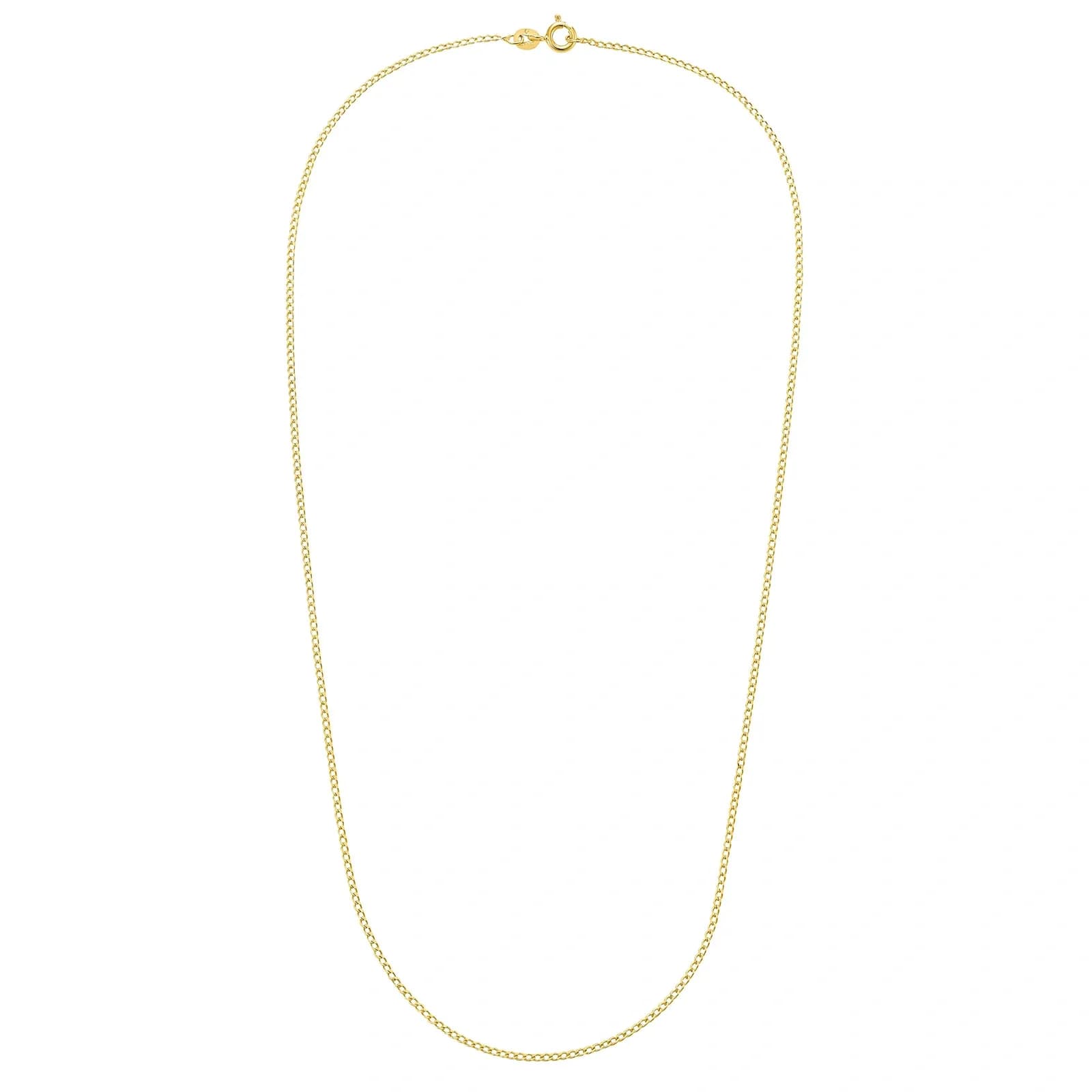 Halsband 9k guld - pansarlänk 42 cm / 2 mm