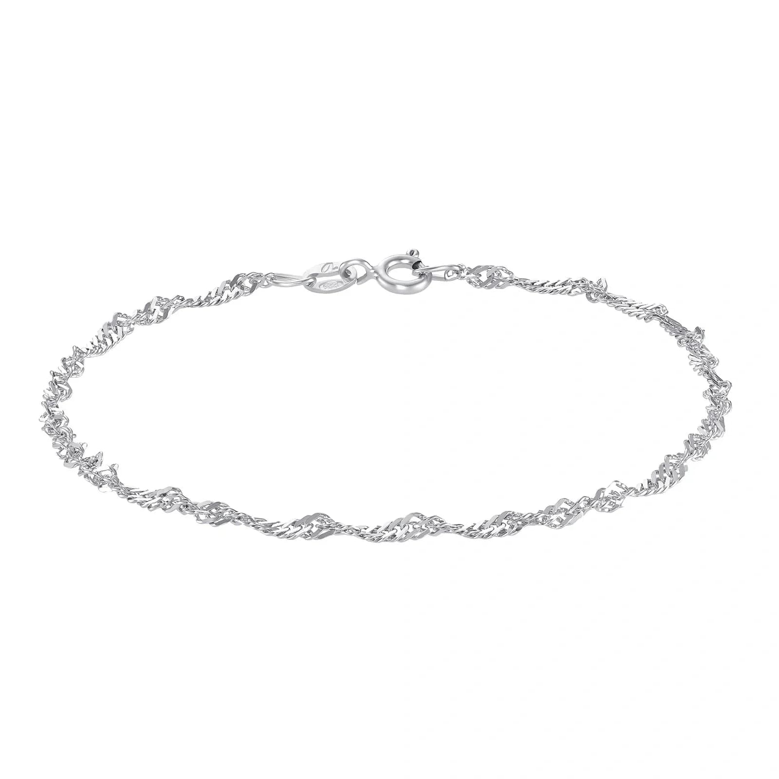 Armband Sterling Silver 925 - Singapore, 19 cm / 2 mm