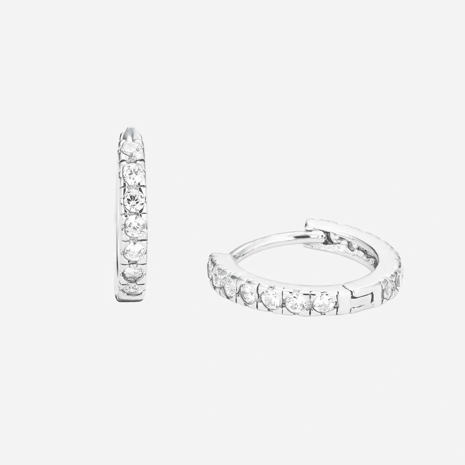 Silverörhängen - hoops 12 mm