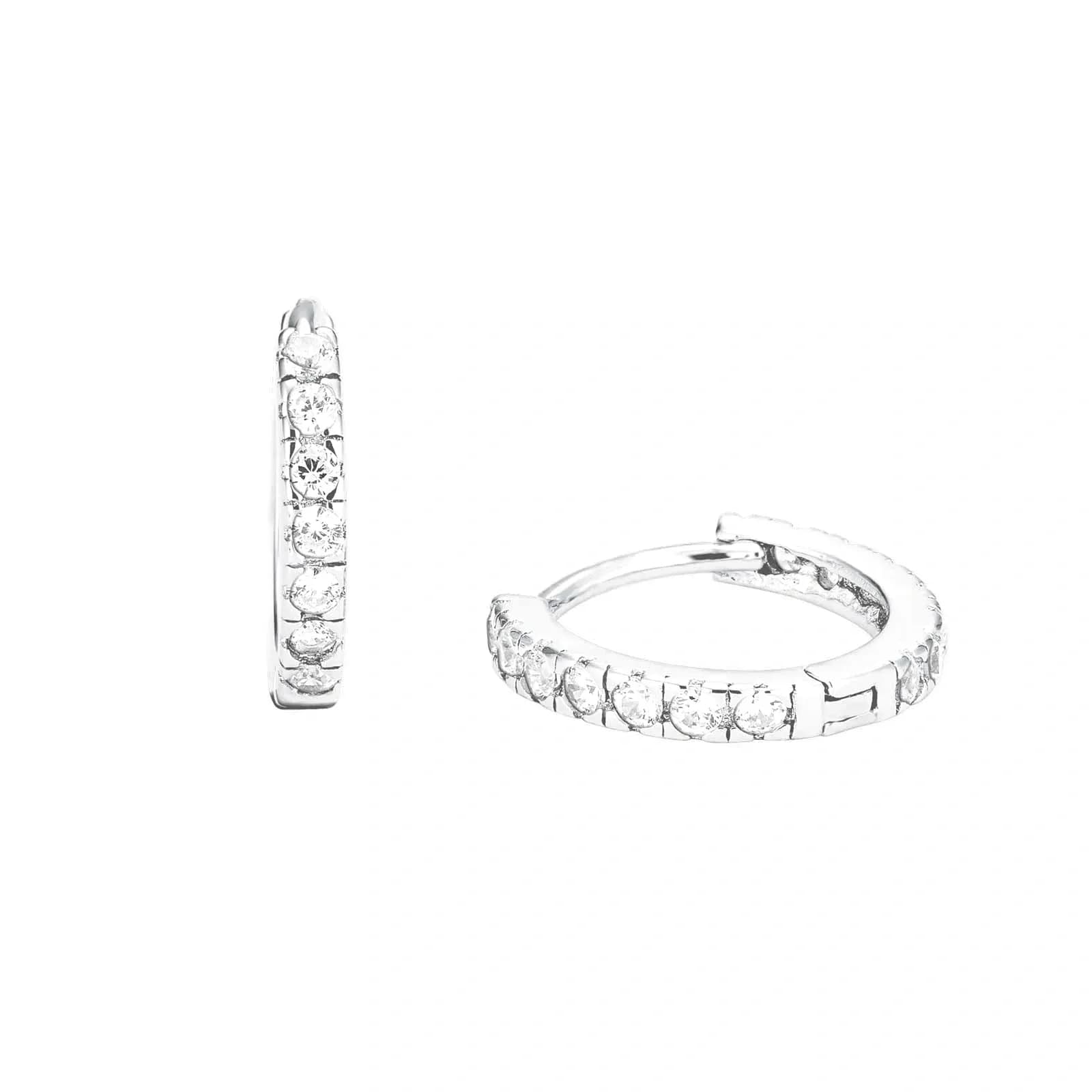 Silverörhängen - hoops 12 mm
