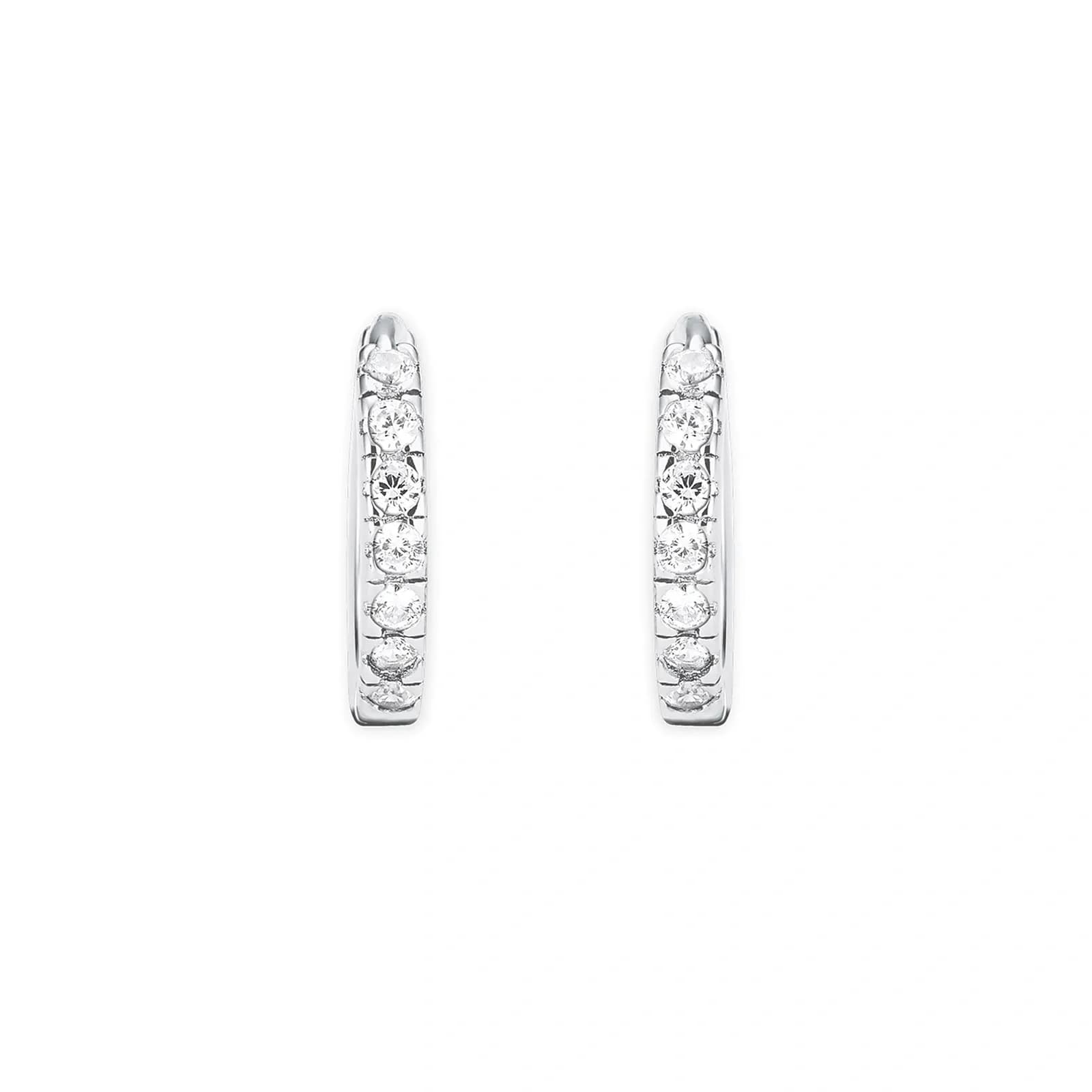 Silverörhängen - hoops 12 mm 3