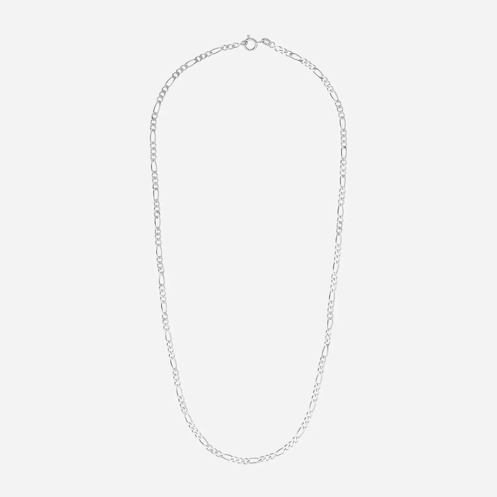 Silverhalsband - figarolänk, 50 cm 3