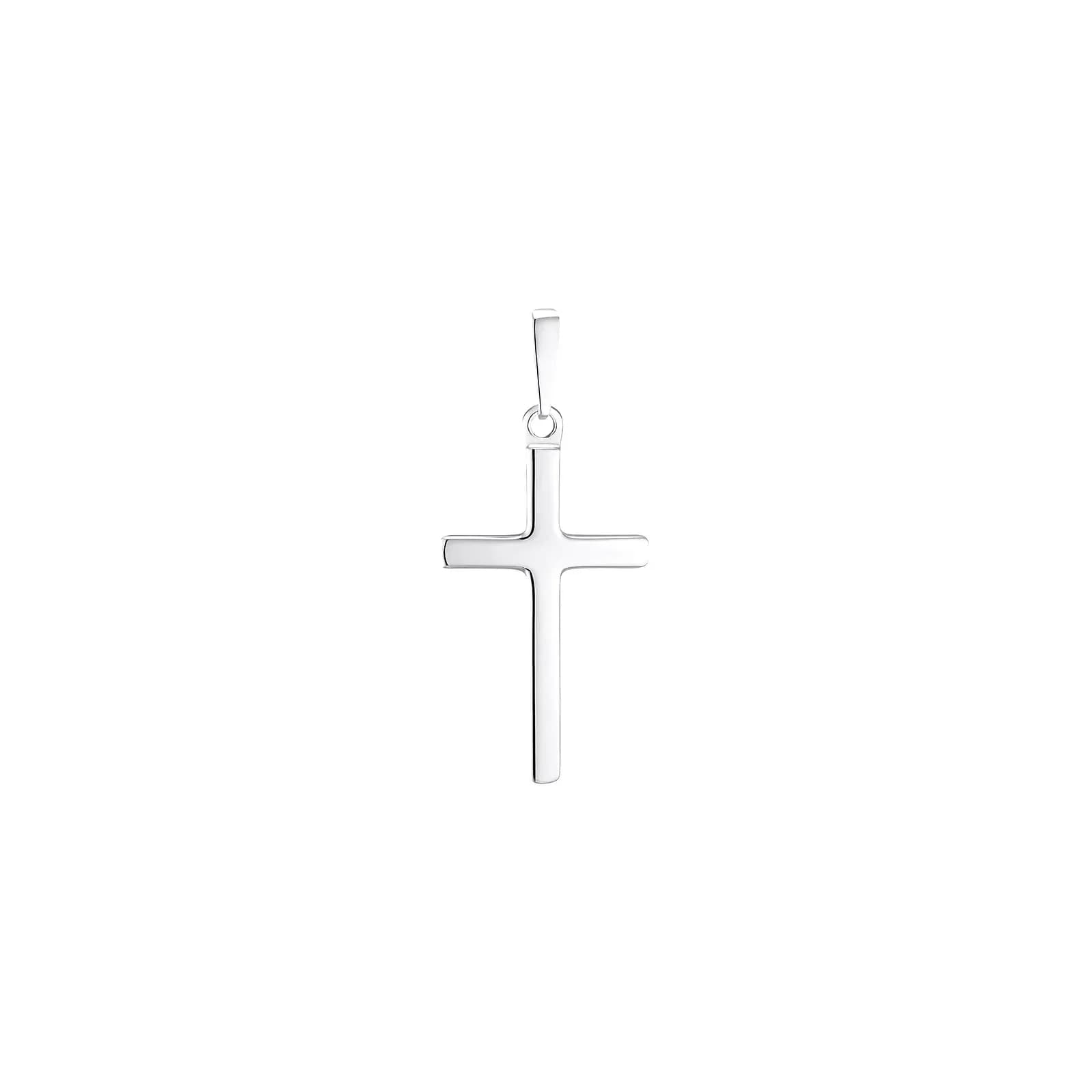 Hängsmycke i äkta silver - stilrent kors, 29 mm