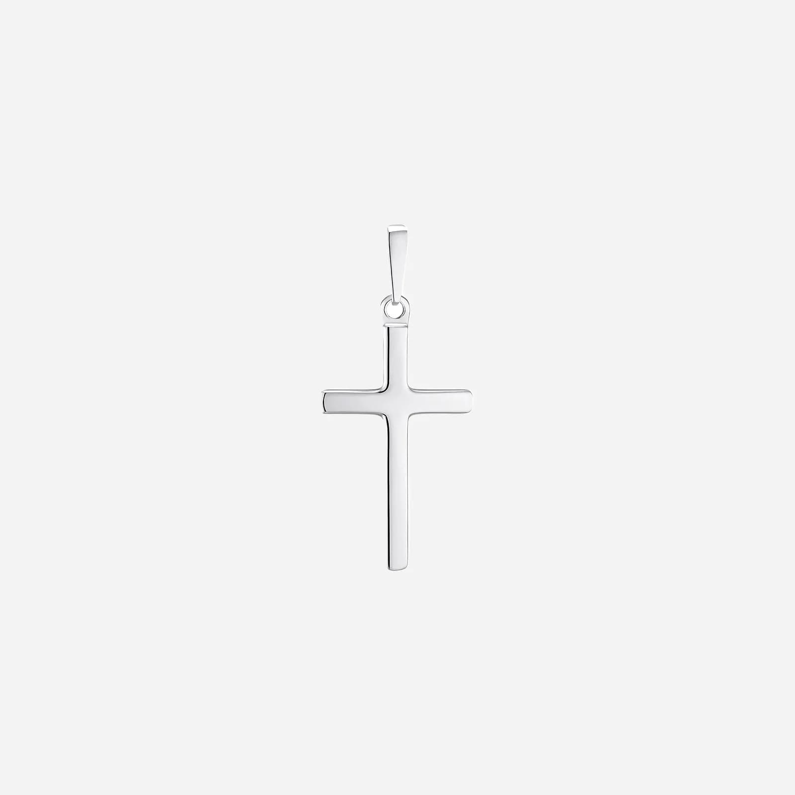 Hängsmycke i äkta silver - stilrent kors, 29 mm