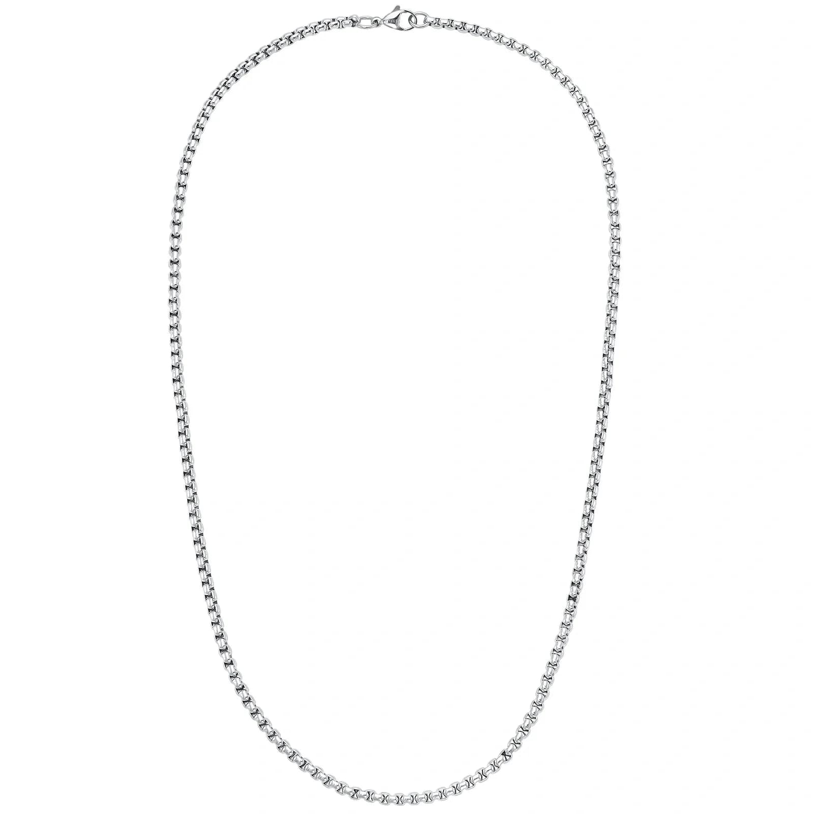 Halsband i rostfritt stål, pansarkedja - 55 cm / 3,5 mm