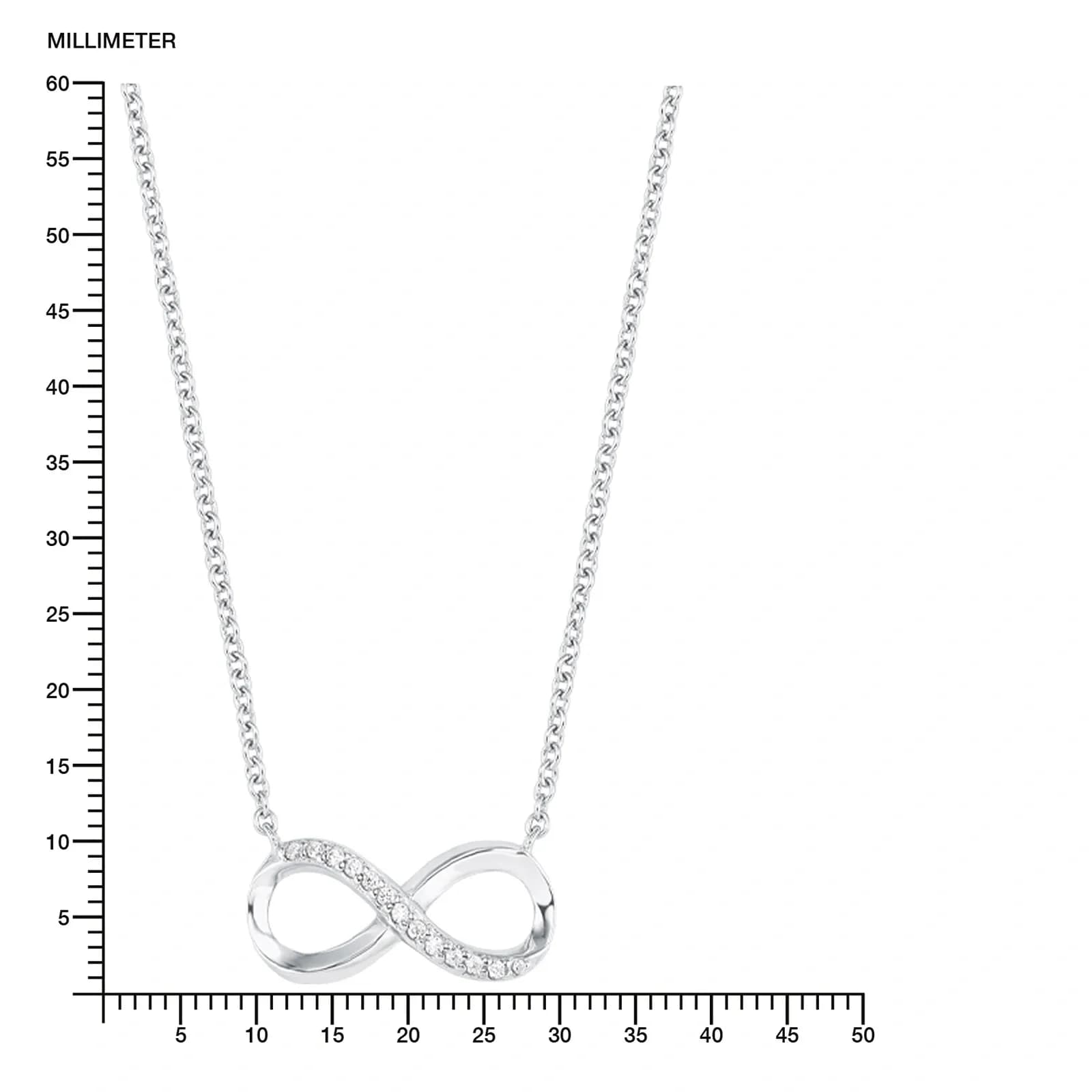 Silverhalsband - infinitysymbol, 43 cm 5