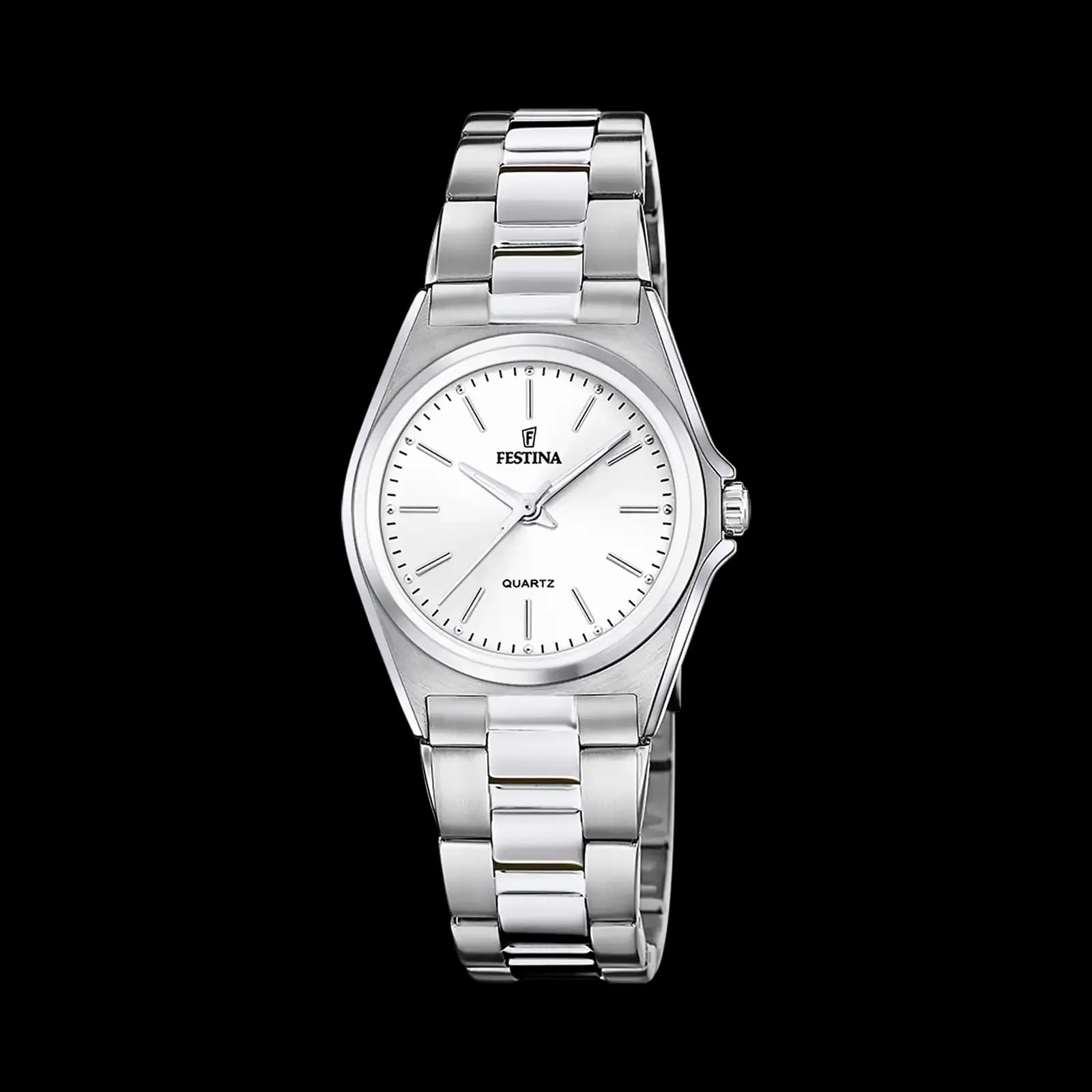 Festina Classic damklocka vit/stål, metallband - F20553/2