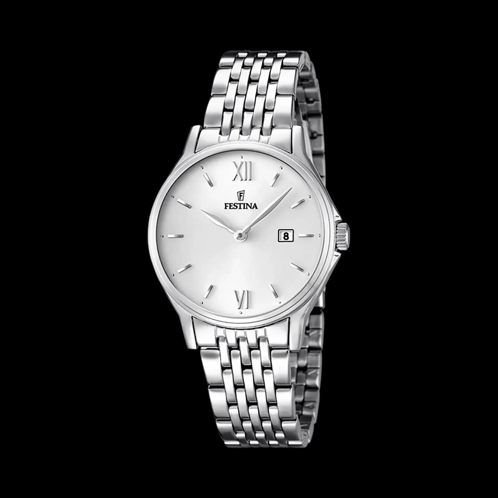 Festina Classic damklocka silver/stål, metallband - F16748/2