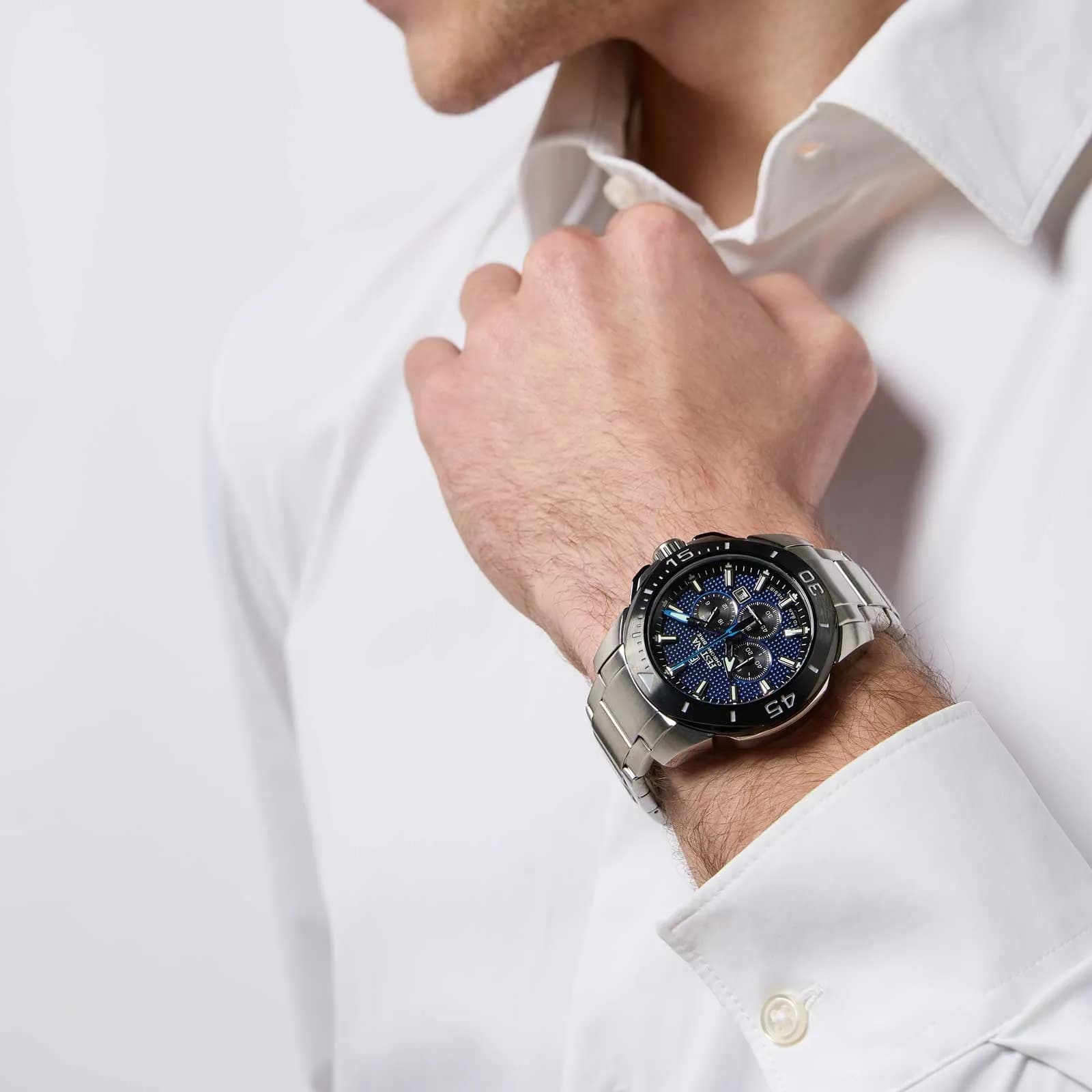 Festina Chrono Bike herrklocka blå/stål, metallband - F20641/2 4