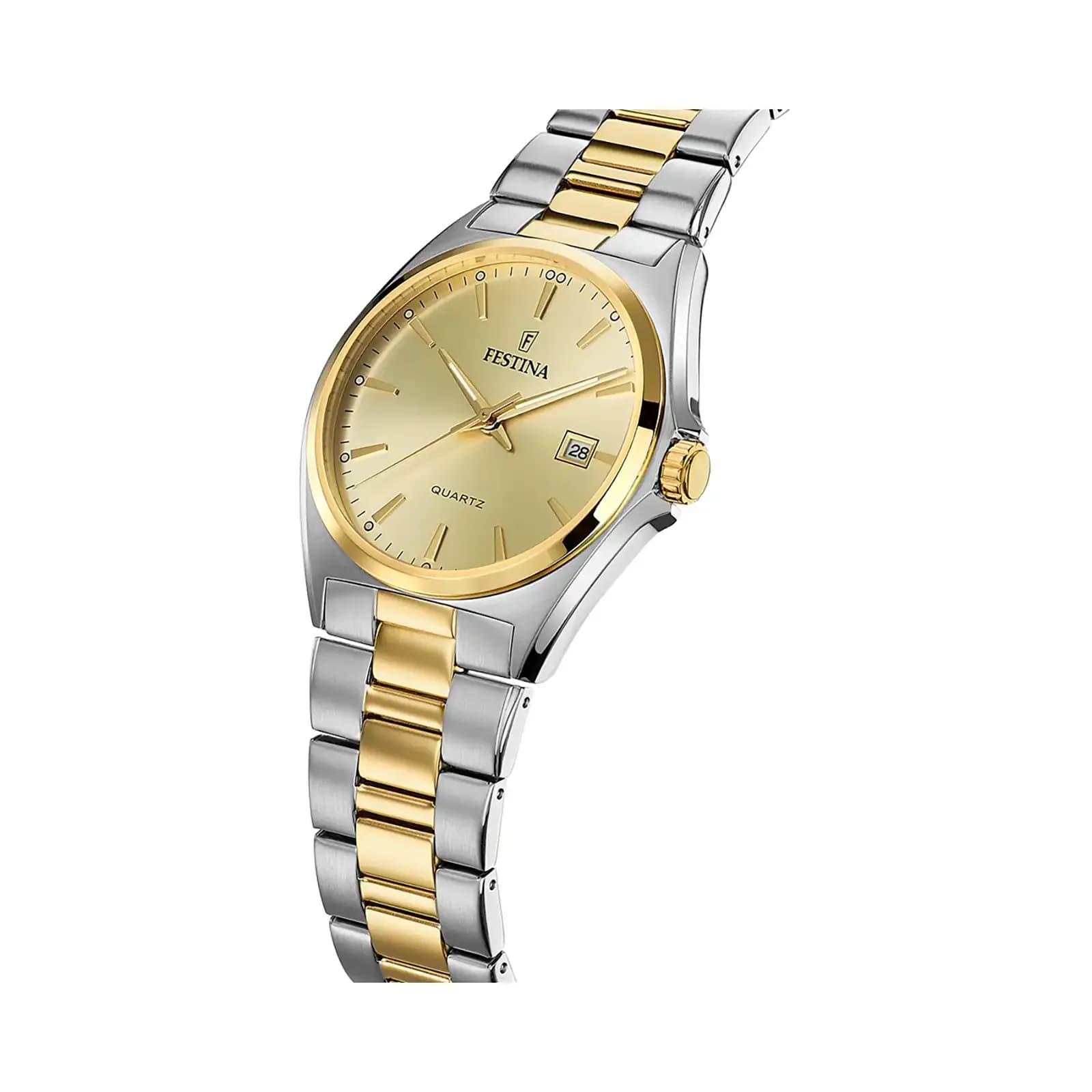 Festina Classic herrklocka guld/bicolor, metallband - F20554/3 2