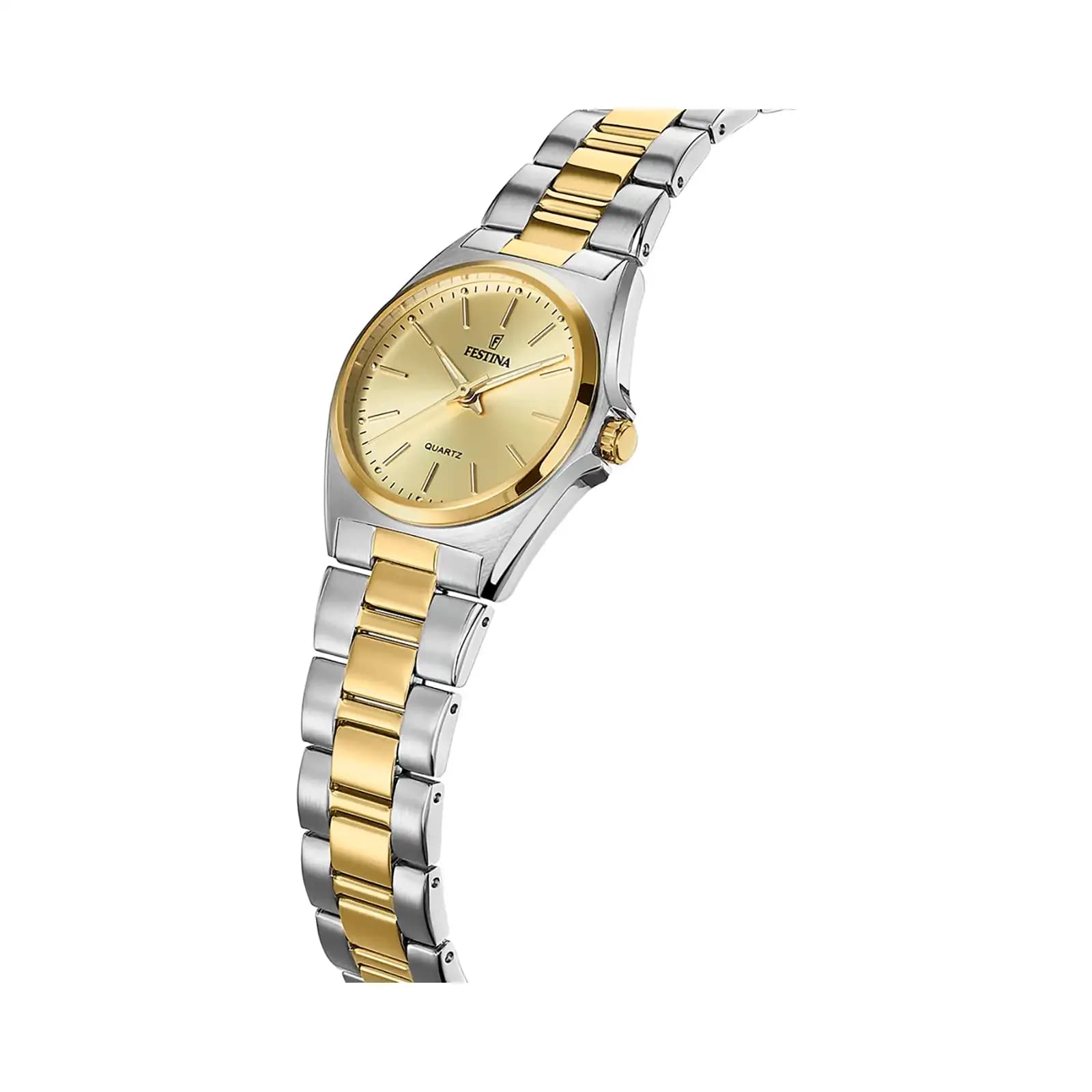 Festina Classic damklocka guld/bicolor, metallband - F20556/3 2