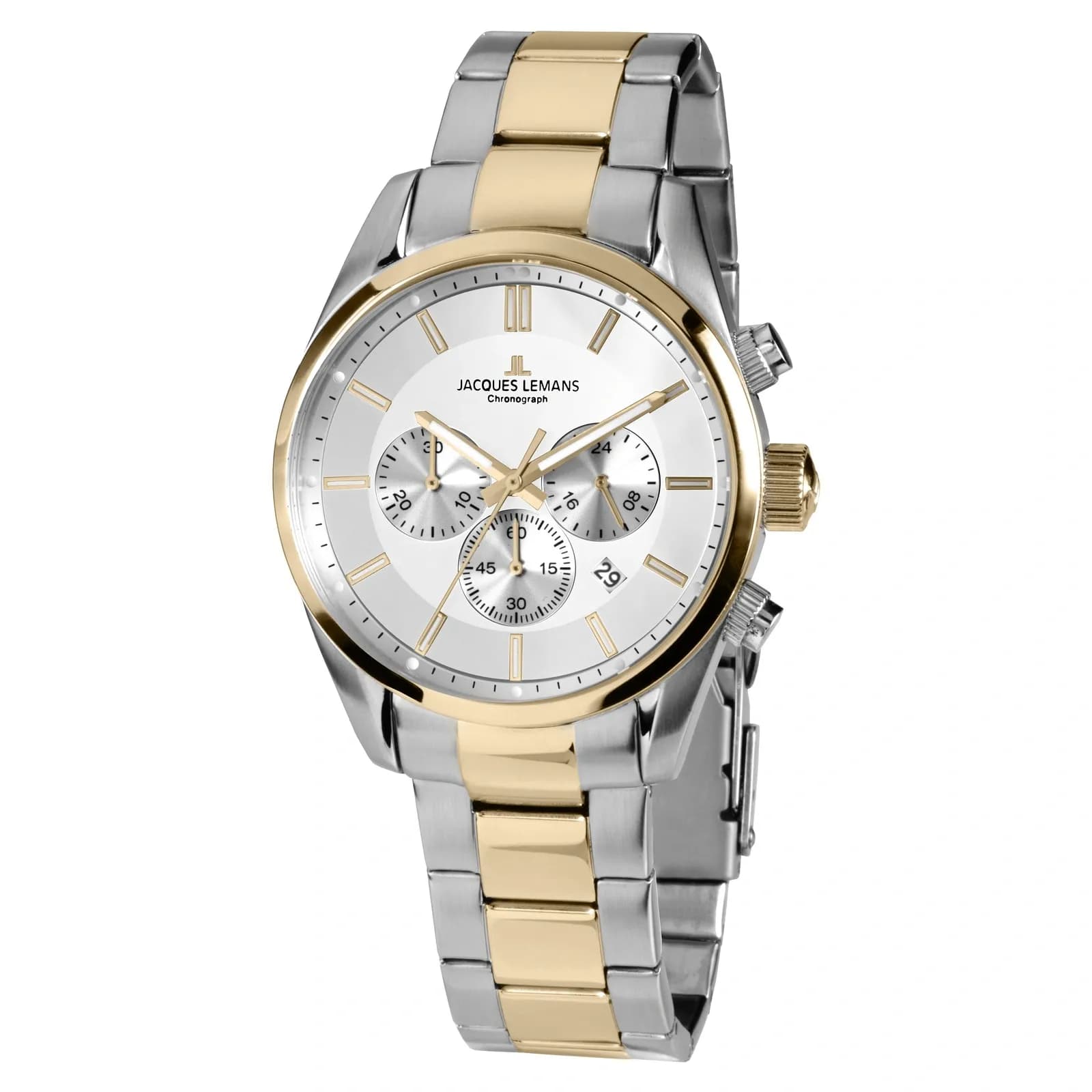 Jacques Lemans Sport - herrklocka bicolor/vit, 42mm 2