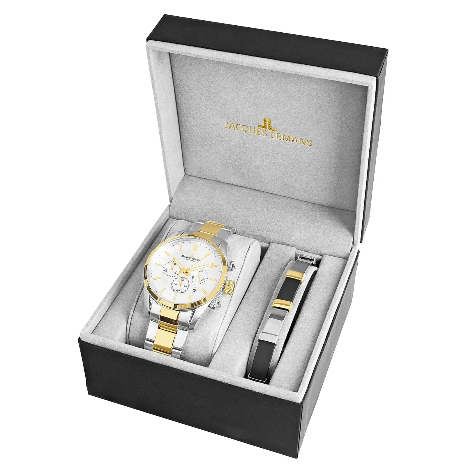 Jacques Lemans Sport - herrklocka bicolor/vit, 42mm 3