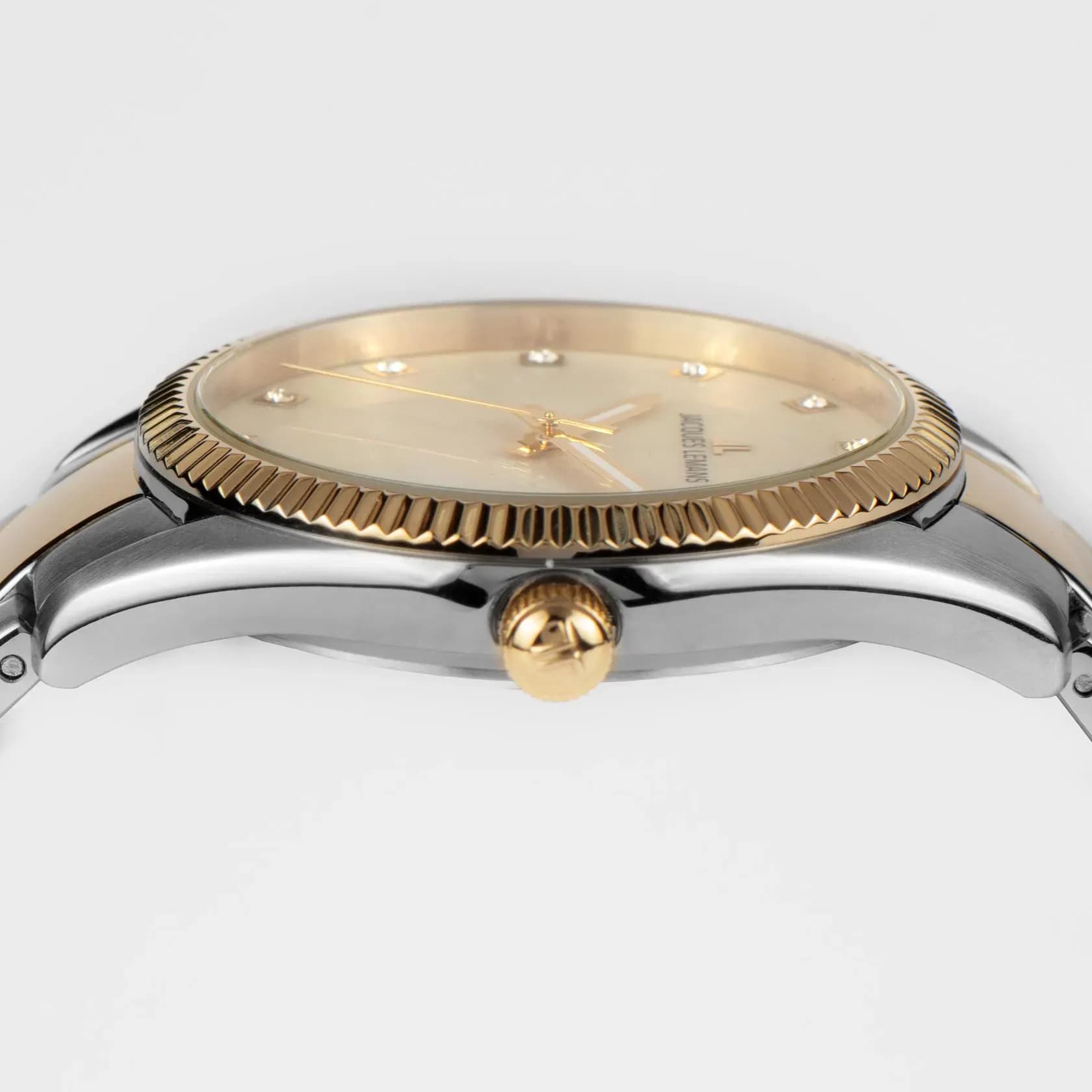 Jacques Lemans Derby - damklocka, vit/stål, 34 mm 5