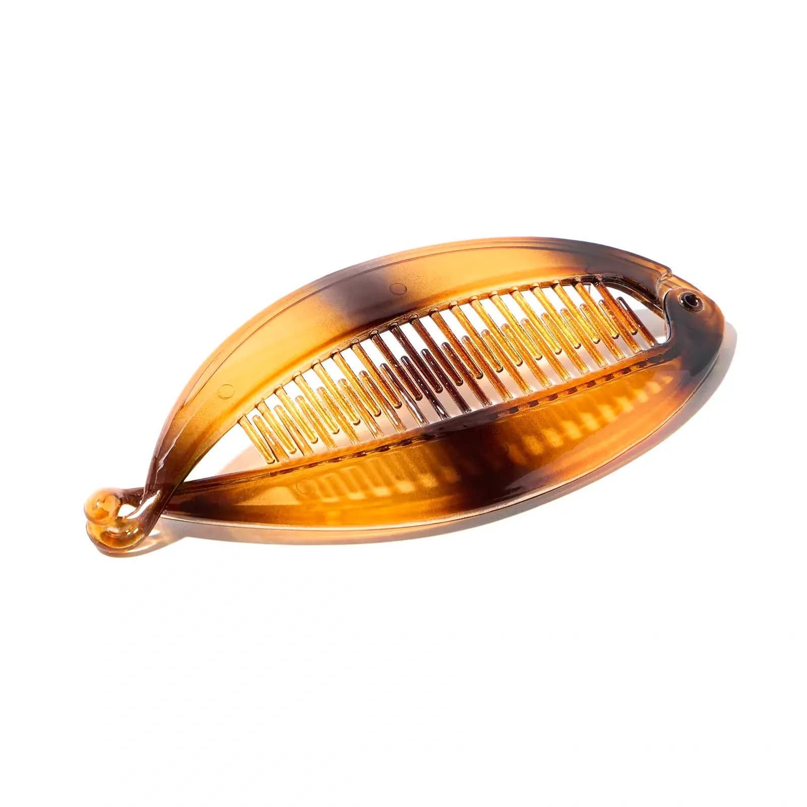Bananklämma - brun plast, 13,5cm
