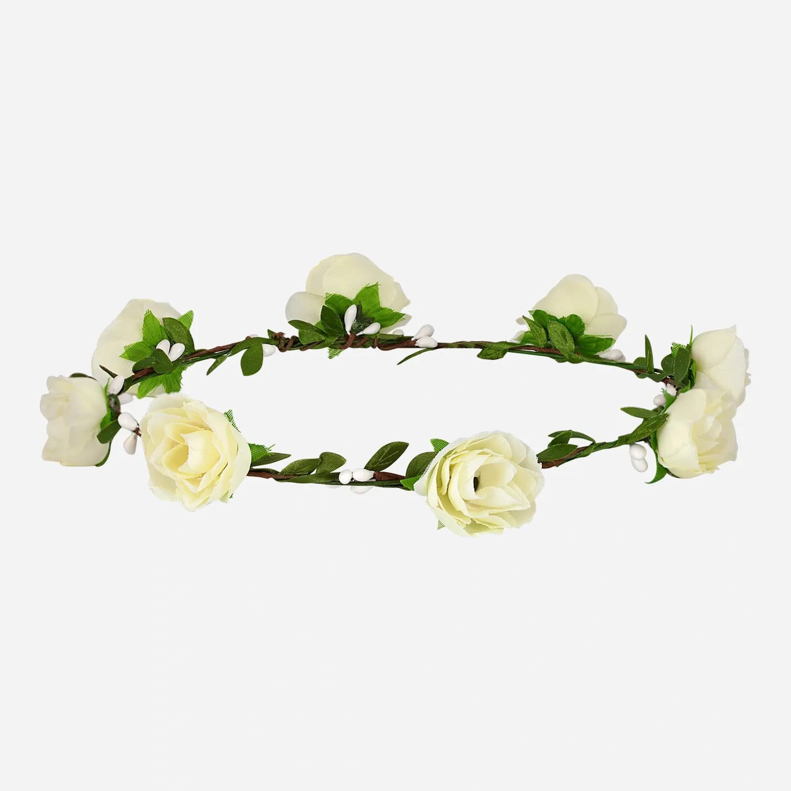 Hårkrans - vita små blommor