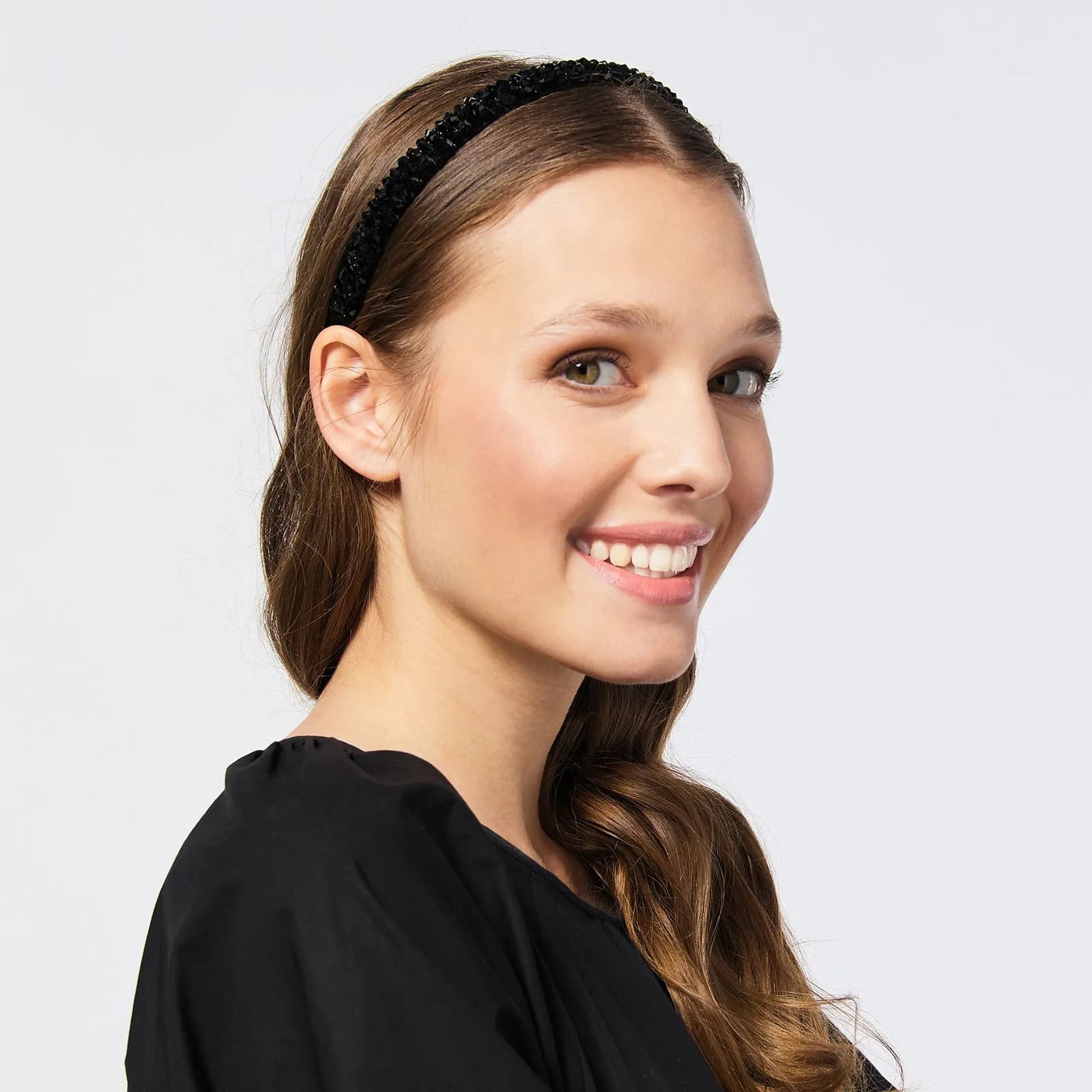 Diadem med svarta stenar 2