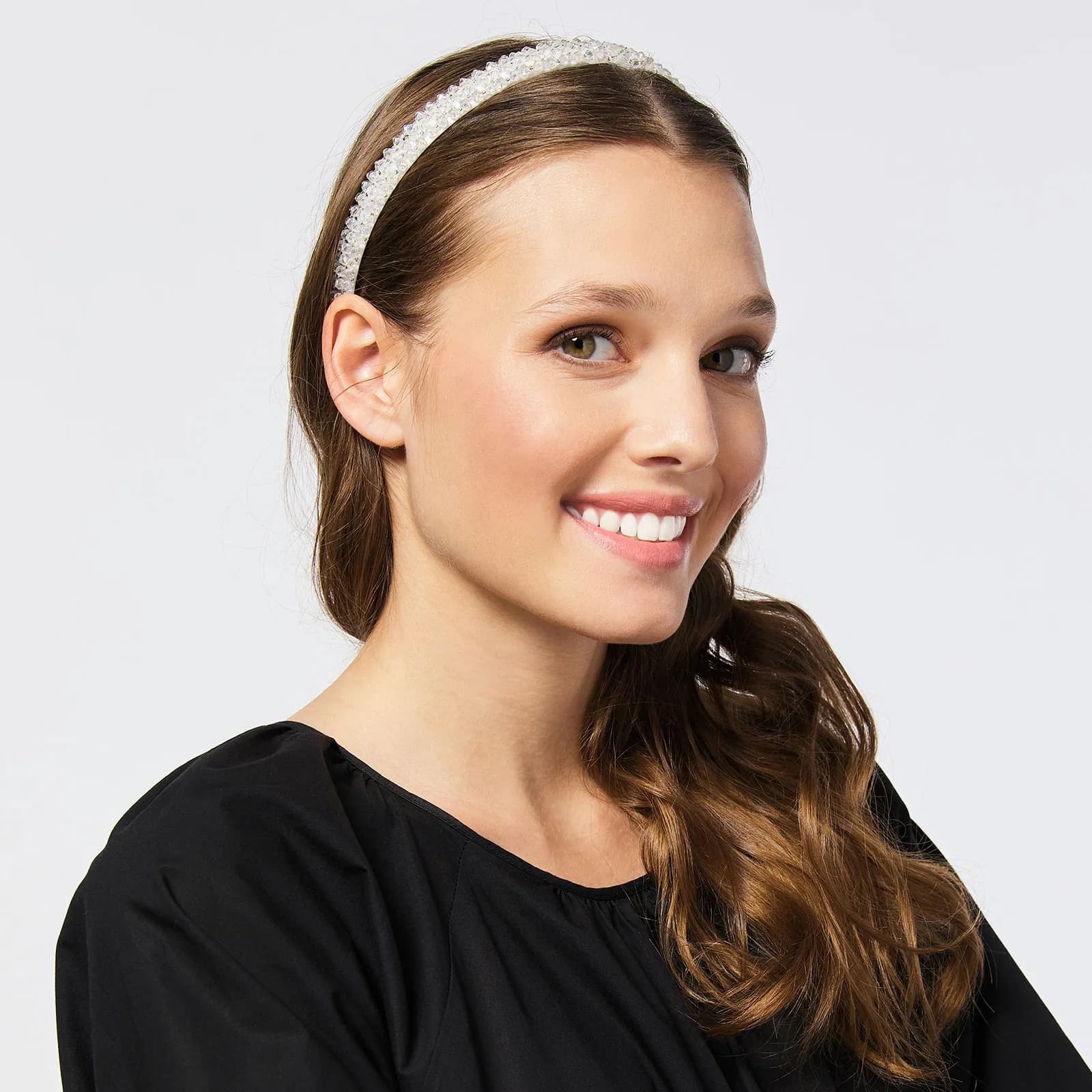 Diadem med vita stenar 2