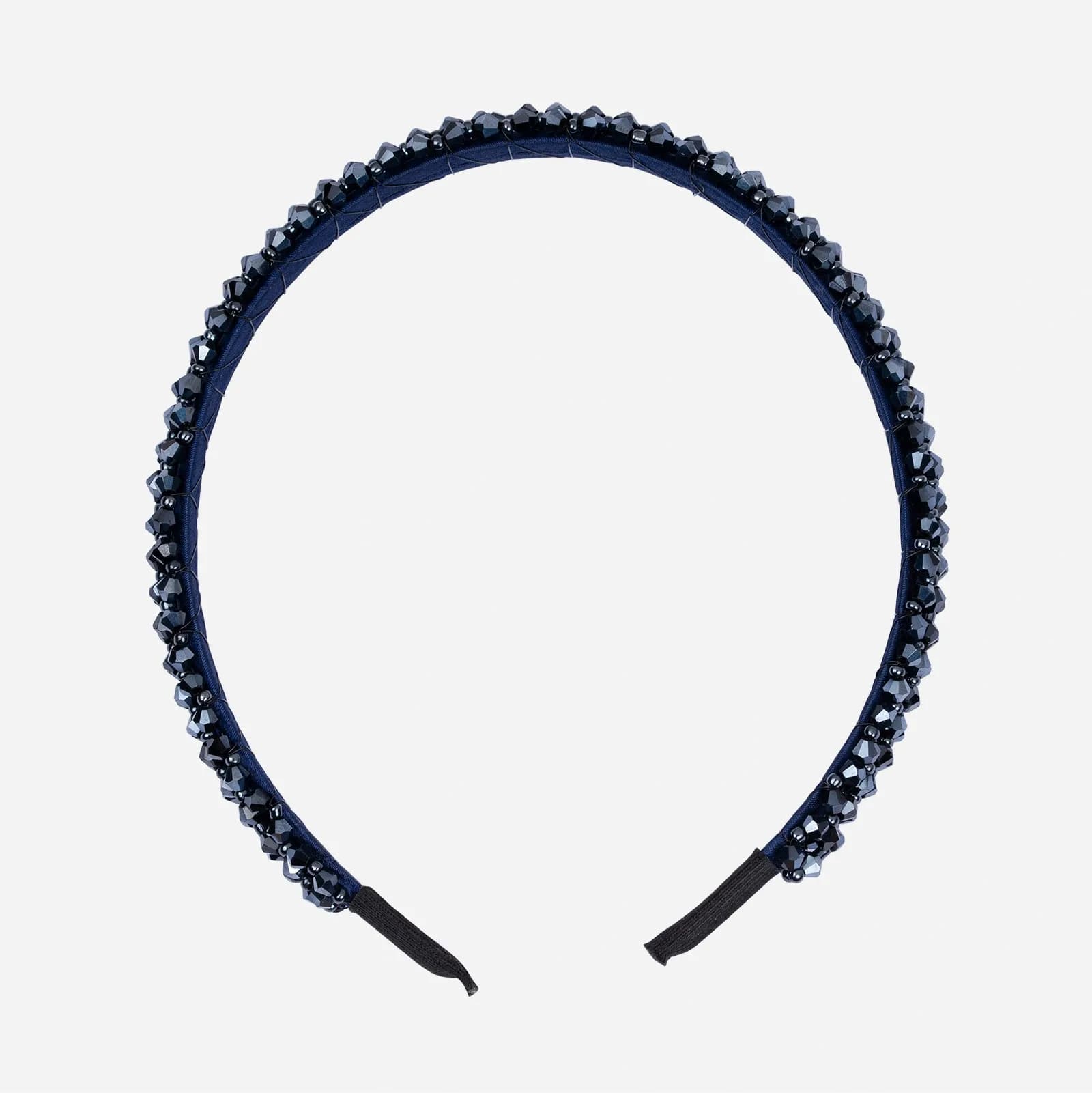 Diadem med mörkblå stenar