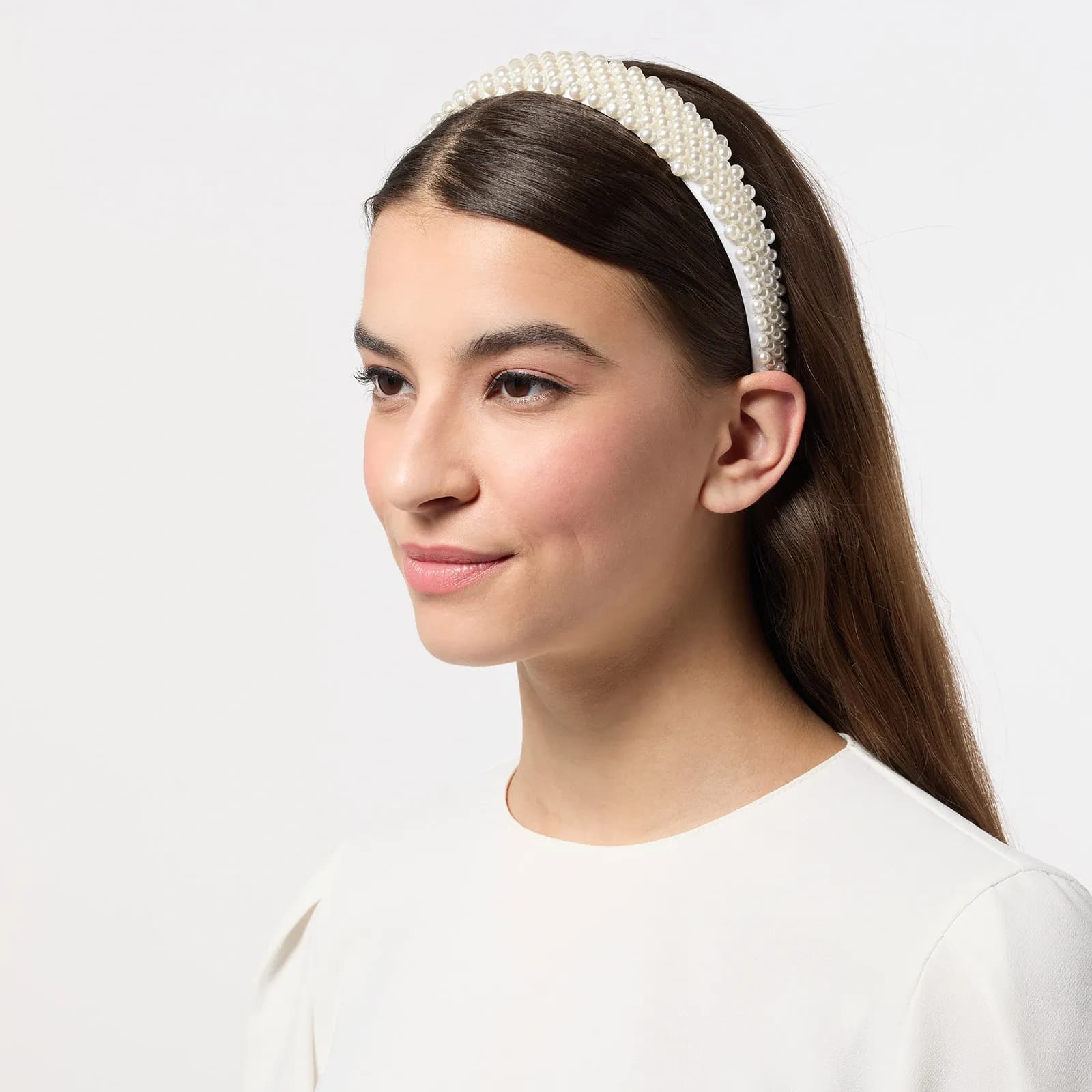 Diadem, vita pärlor 3