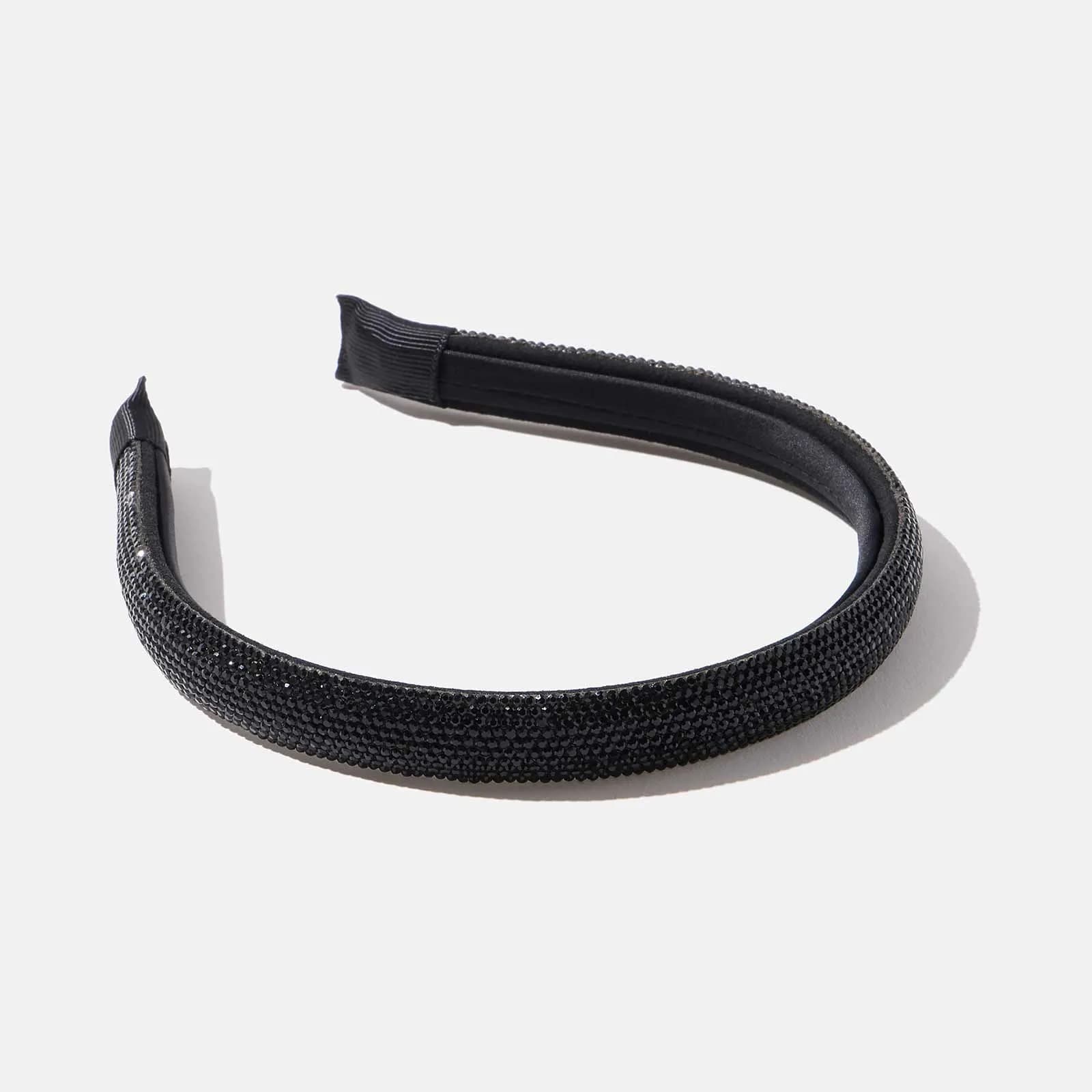 Svart diadem med glitter