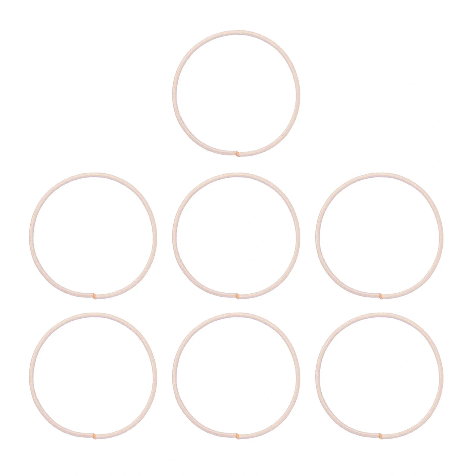 Beiga hårsnoddar, elastiska – 7-pack 2