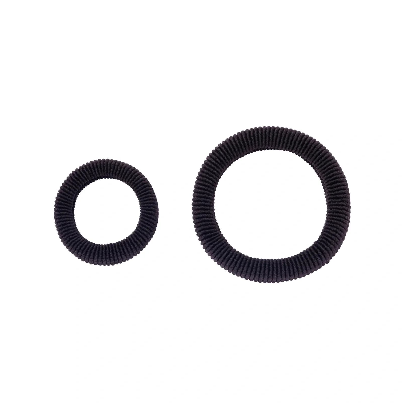 Bruna hårsnoddar, ribbade – 2-pack 2