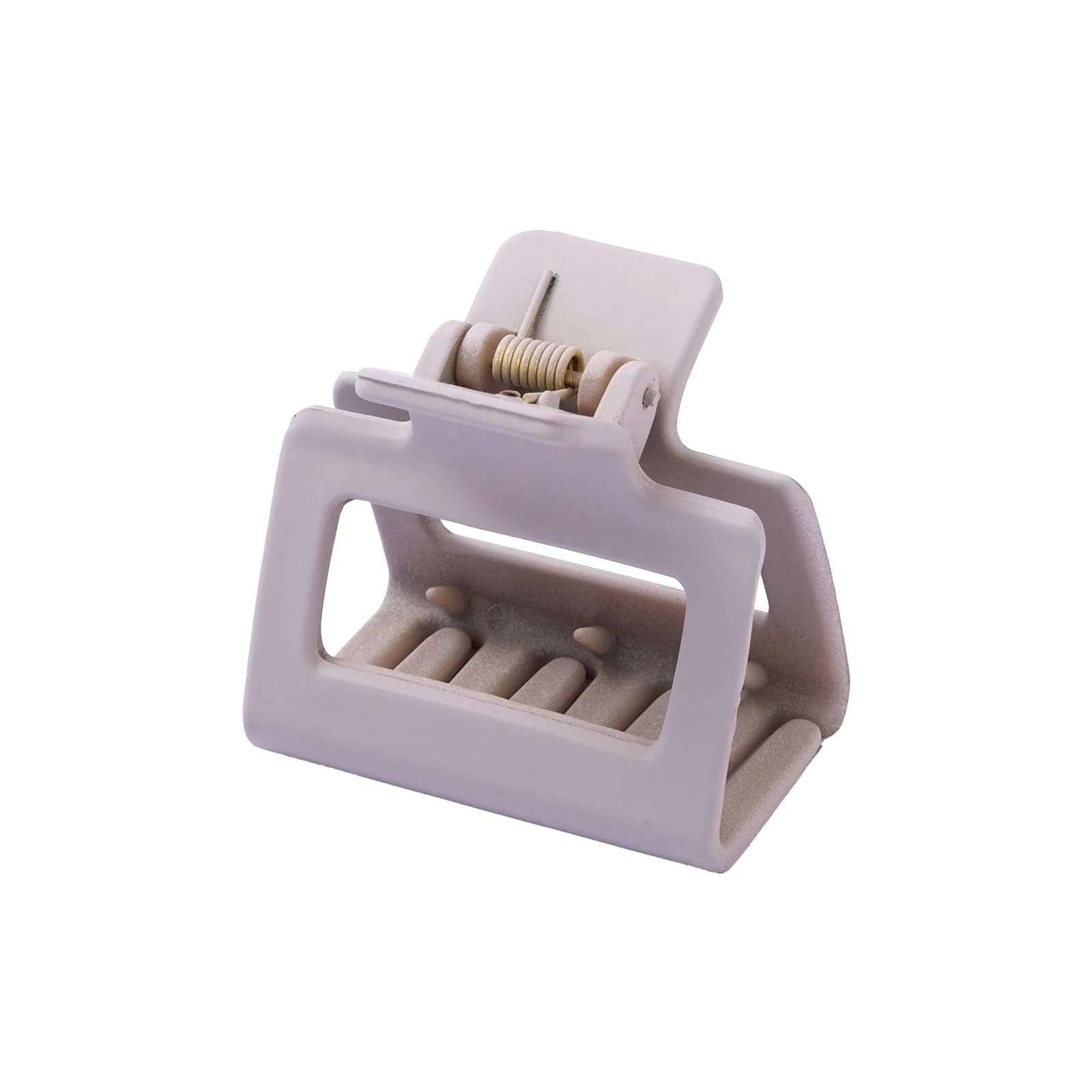 Ljusrosa hårklämma, rektangulär – 5 cm 2