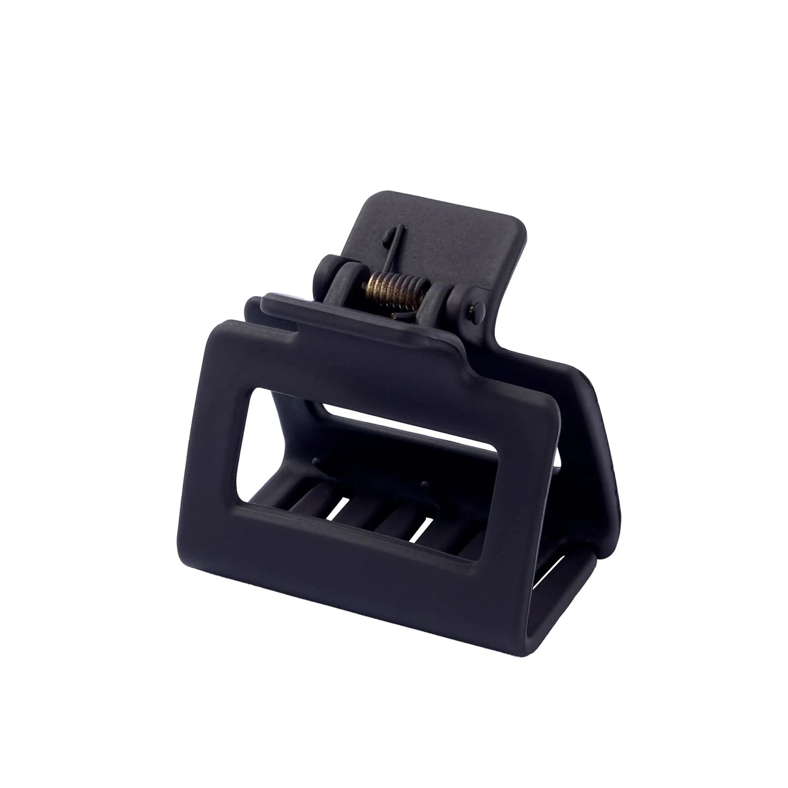 Mörkbrun hårklämma, rektangulär – 5 cm 2