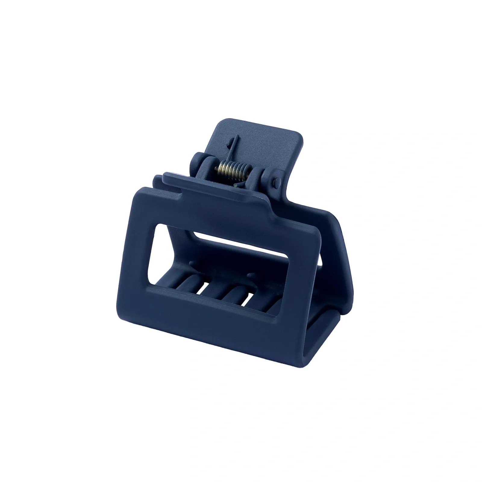 Blå hårklämma, rektangulär – 5 cm 2