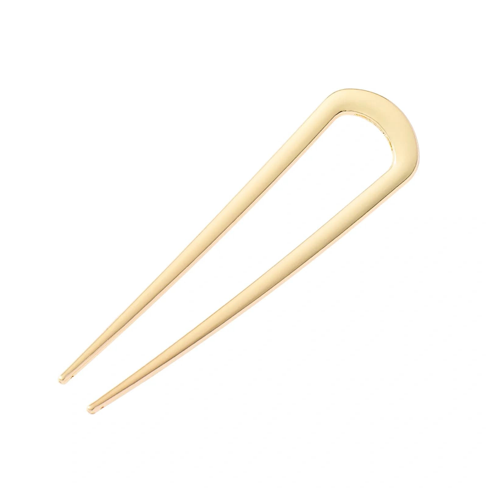Guldfärgad hårnål, slät French Pin – 11x3 cm 2