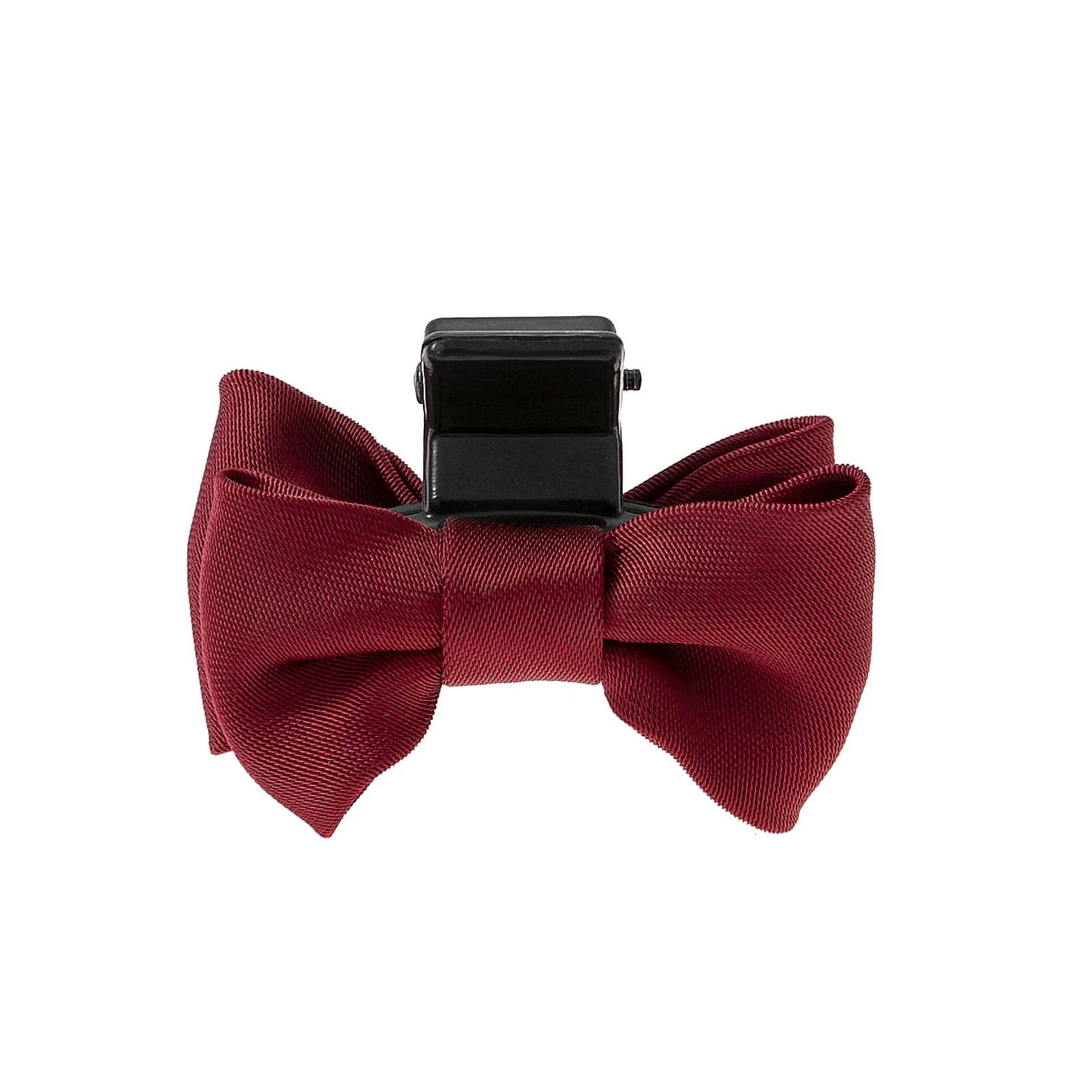 Röd hårklämma, rosett i textil - 5 cm 2